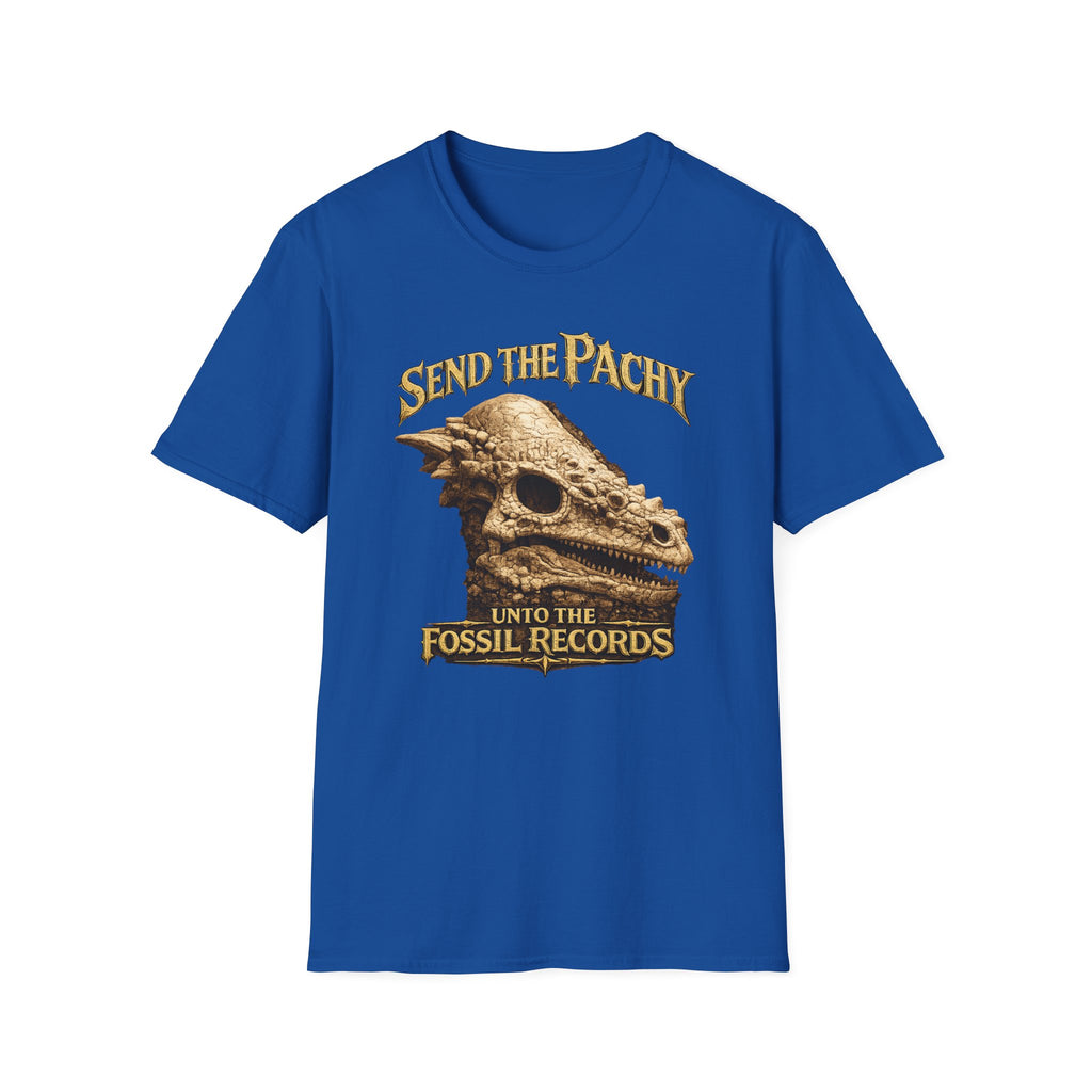 T-Shirt — "Send The Pachy unto the Fossil Records" Pachy Skull