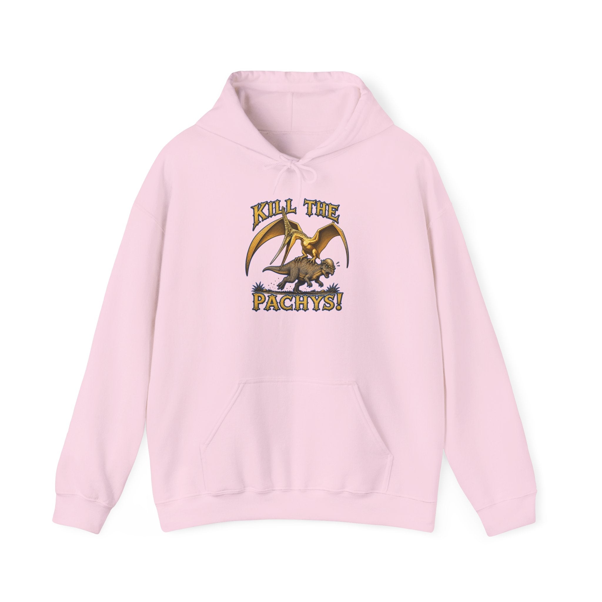 Sky Father Graphic Hoodie — "Kill the Pachys! / All Hail Sky Father!" Retro Dino Streetwear