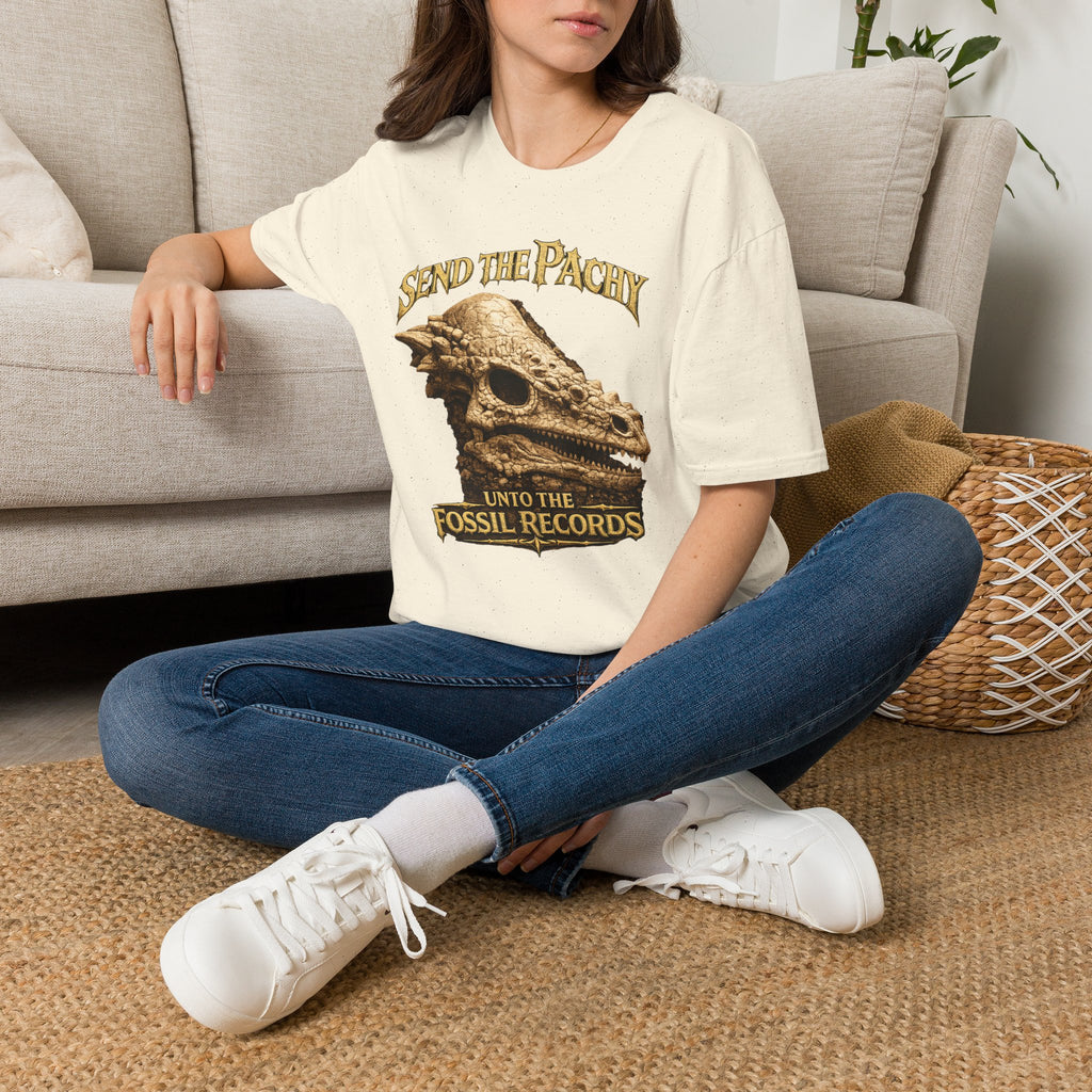 T-Shirt — "Send The Pachy unto the Fossil Records" Pachy Skull