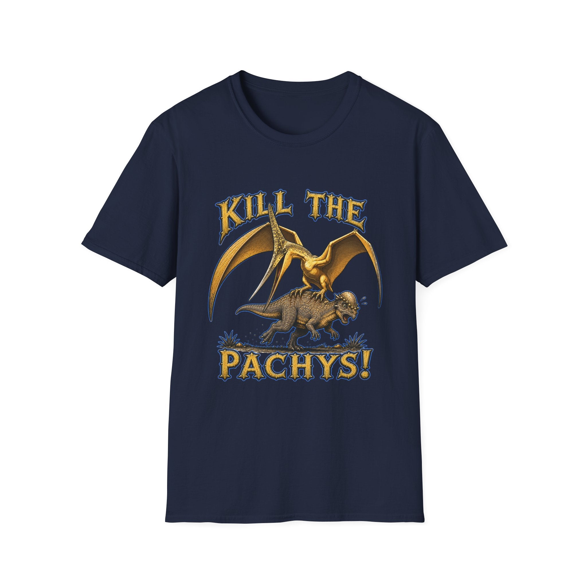 Pachycephalosaurus T-Shirt — "Kill the Pachys!" Sky Father Dinosaur Graphic Tee