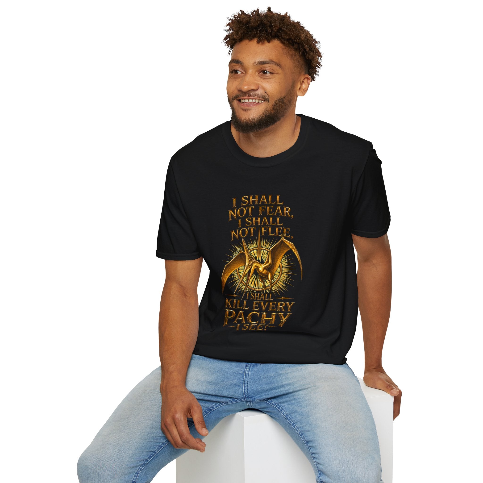 T-Shirt — “I Shall Not Fear, I Shall Not Flee” Sky Father Graphic Tee