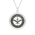 Round Photo Pendant Necklace — "Kill the Pachys!" Sky Father Emblem
