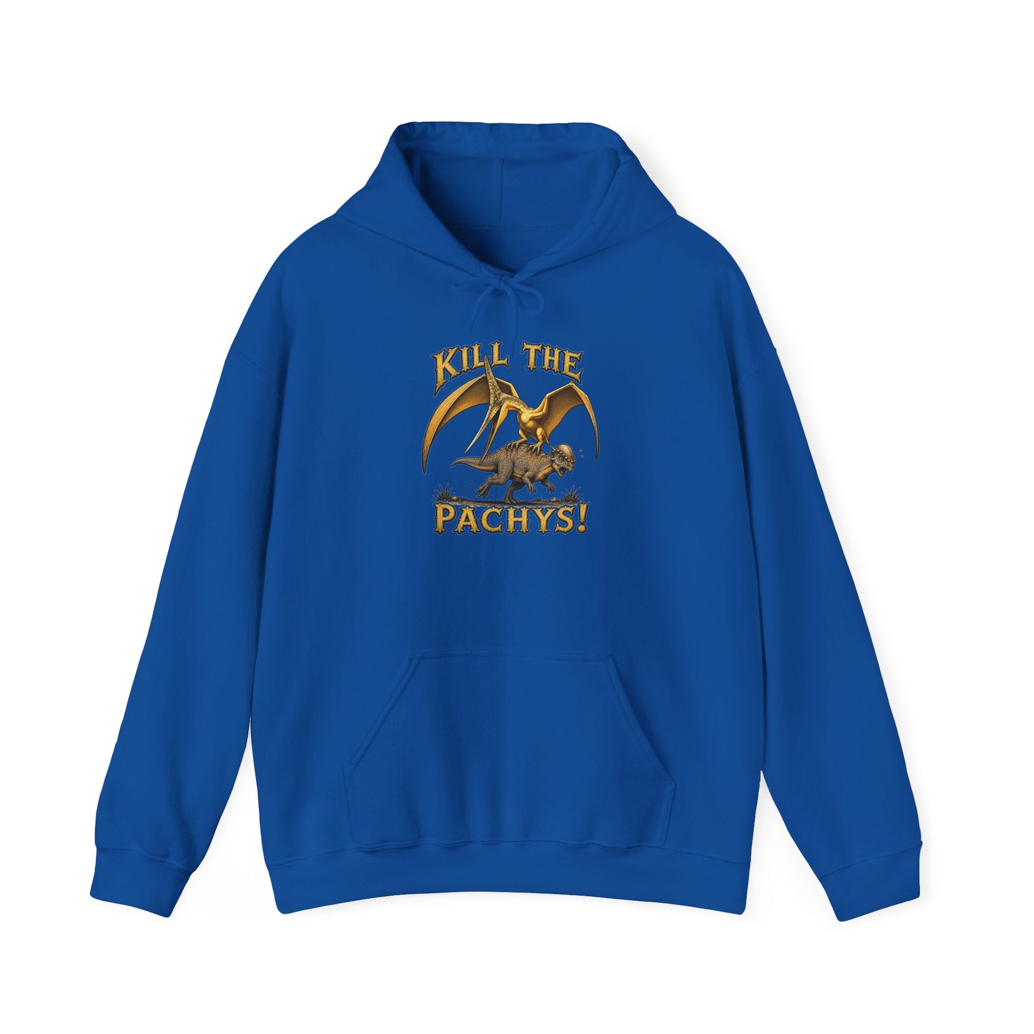 Sky Father Graphic Hoodie — "Kill the Pachys! / All Hail Sky Father!" Retro Dino Streetwear