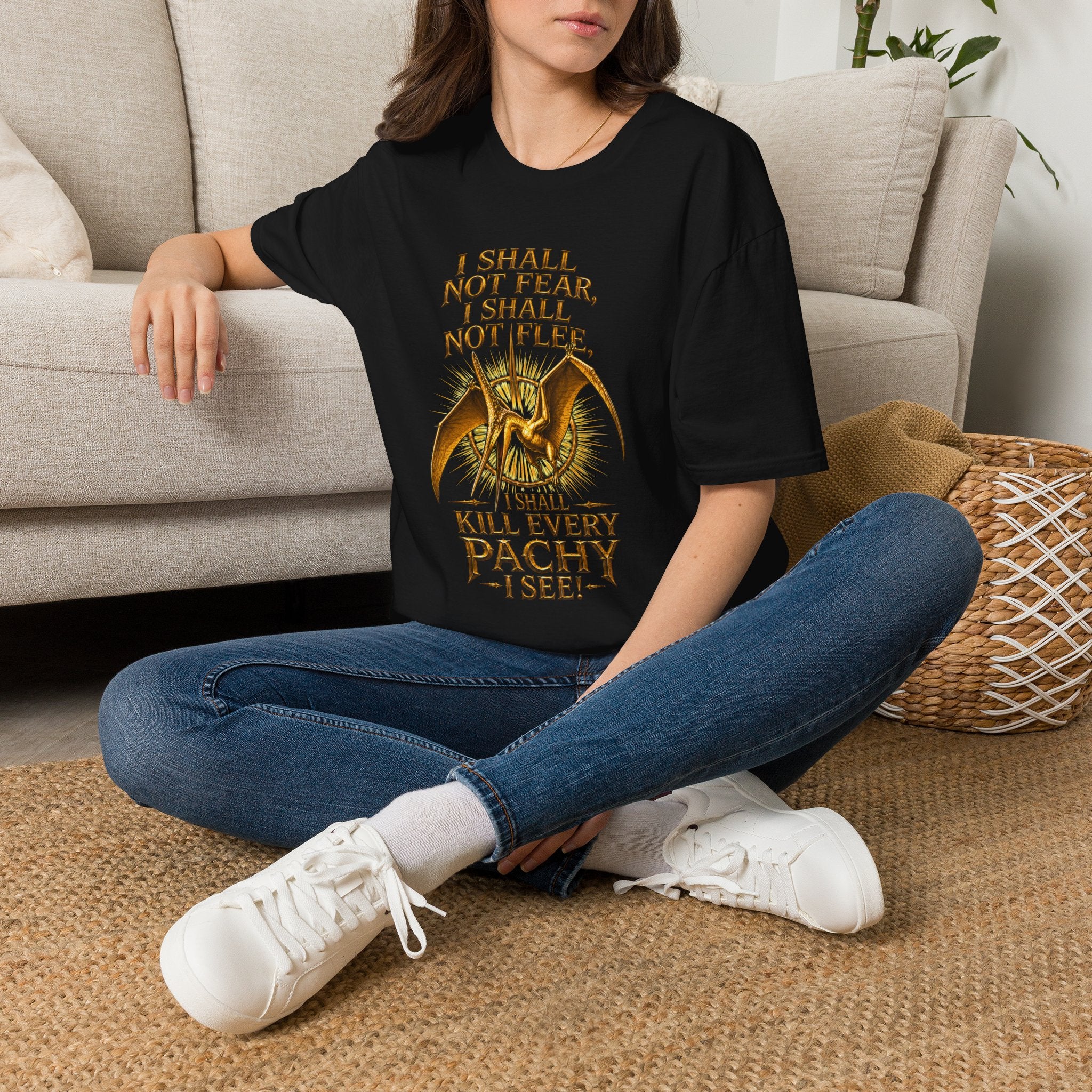 T-Shirt — “I Shall Not Fear, I Shall Not Flee” Sky Father Graphic Tee