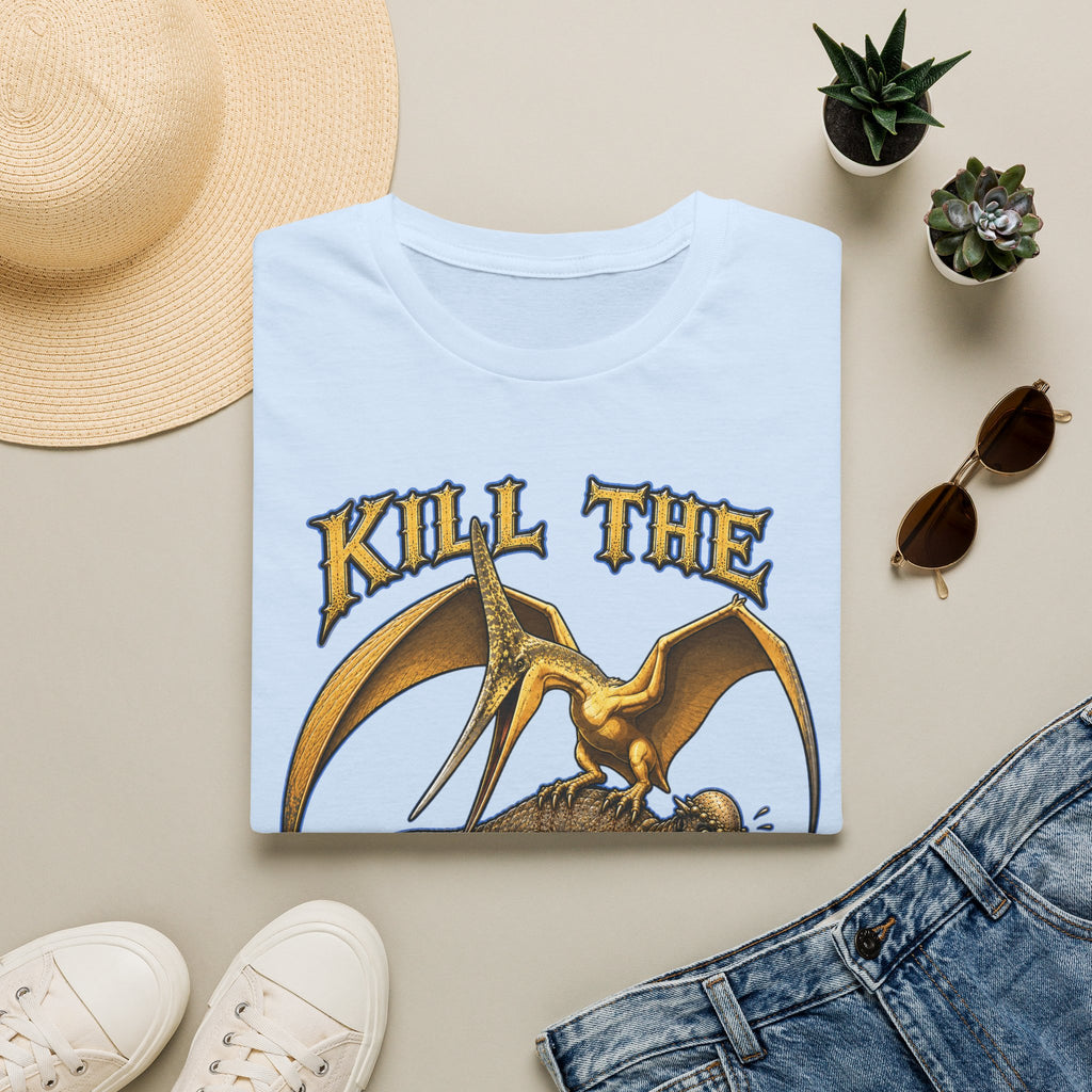 Graphic T-Shirt — "Kill the Pachys!" Sky Father Dinosaur Rock Tee