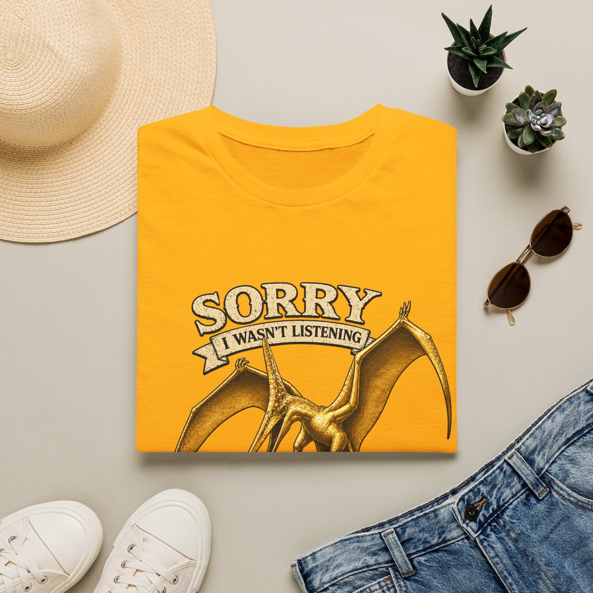 Sorry I Wasn't Listening Pteranodon Shirt | Sky Father Graphic Tee