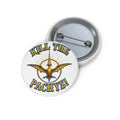 Button Pin — "Kill the Pachys!" Gold Sky Father Emblem
