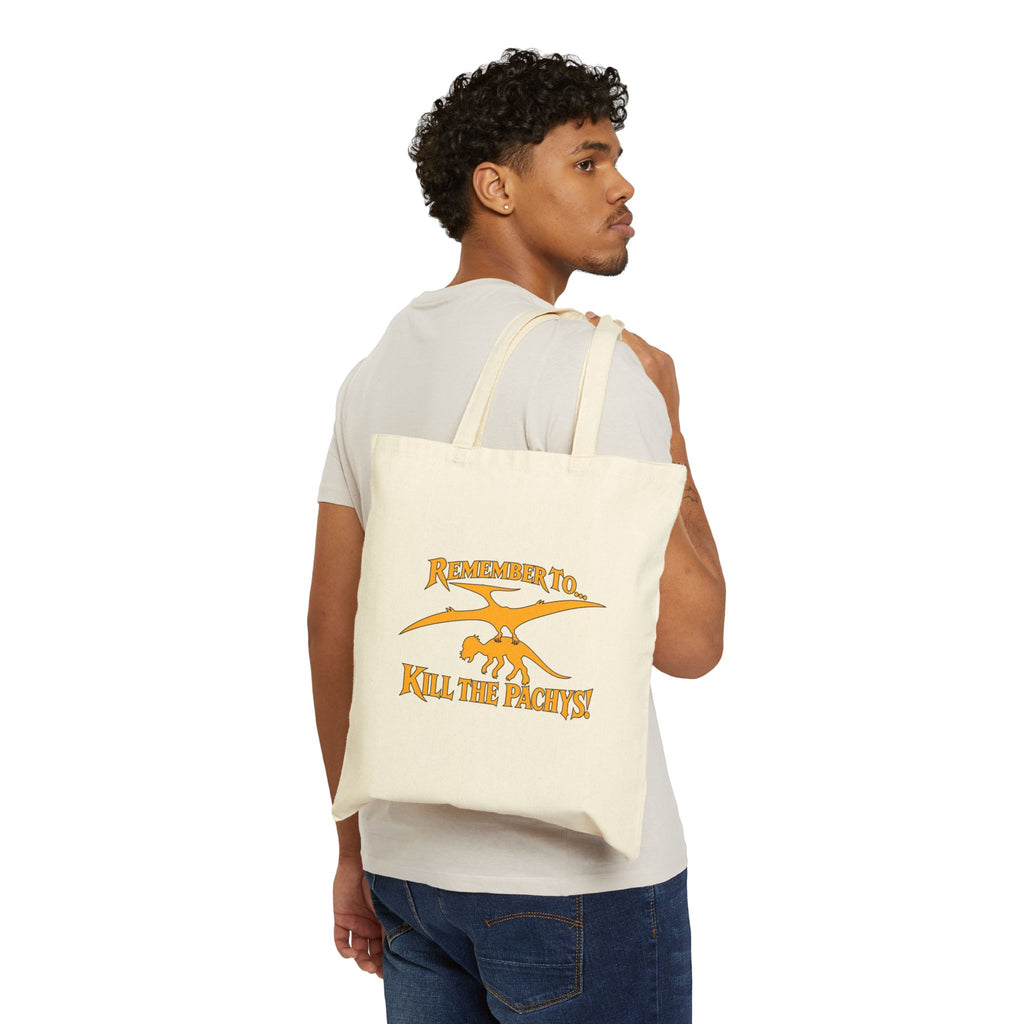 Tote — "Remember To... You, The Plants" Retro Plant Graphic Cotton Canvas Tote