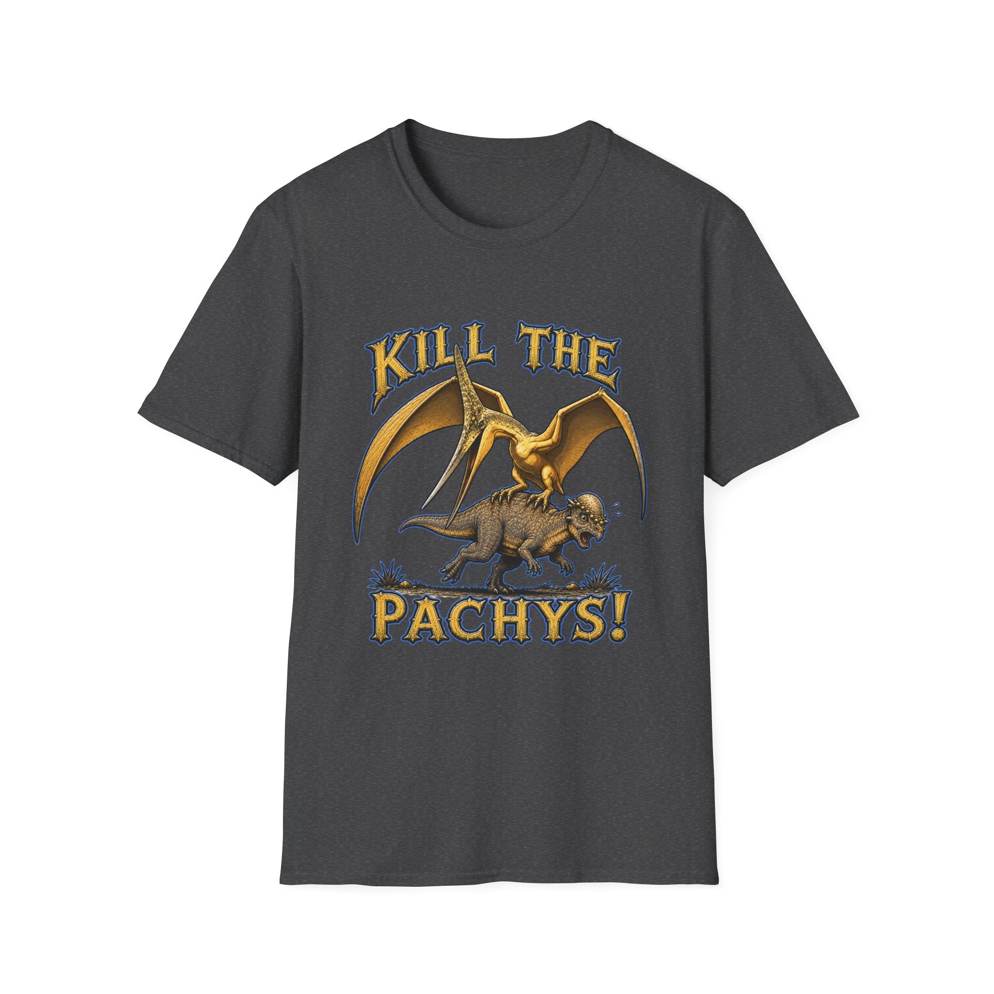 Pachycephalosaurus T-Shirt — "Kill the Pachys!" Sky Father Dinosaur Graphic Tee