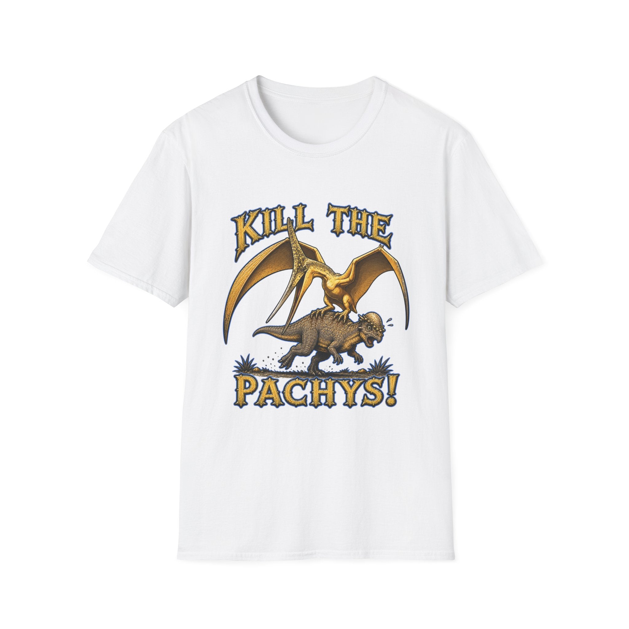 Pachycephalosaurus T-Shirt — "Kill the Pachys!" Sky Father Dinosaur Graphic Tee