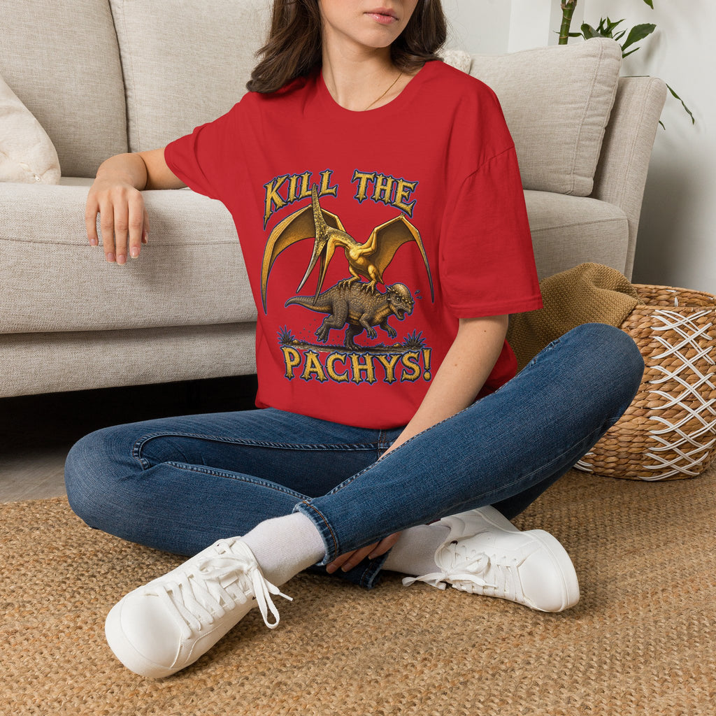 Pachycephalosaurus T-Shirt — "Kill the Pachys!" Sky Father Dinosaur Graphic Tee