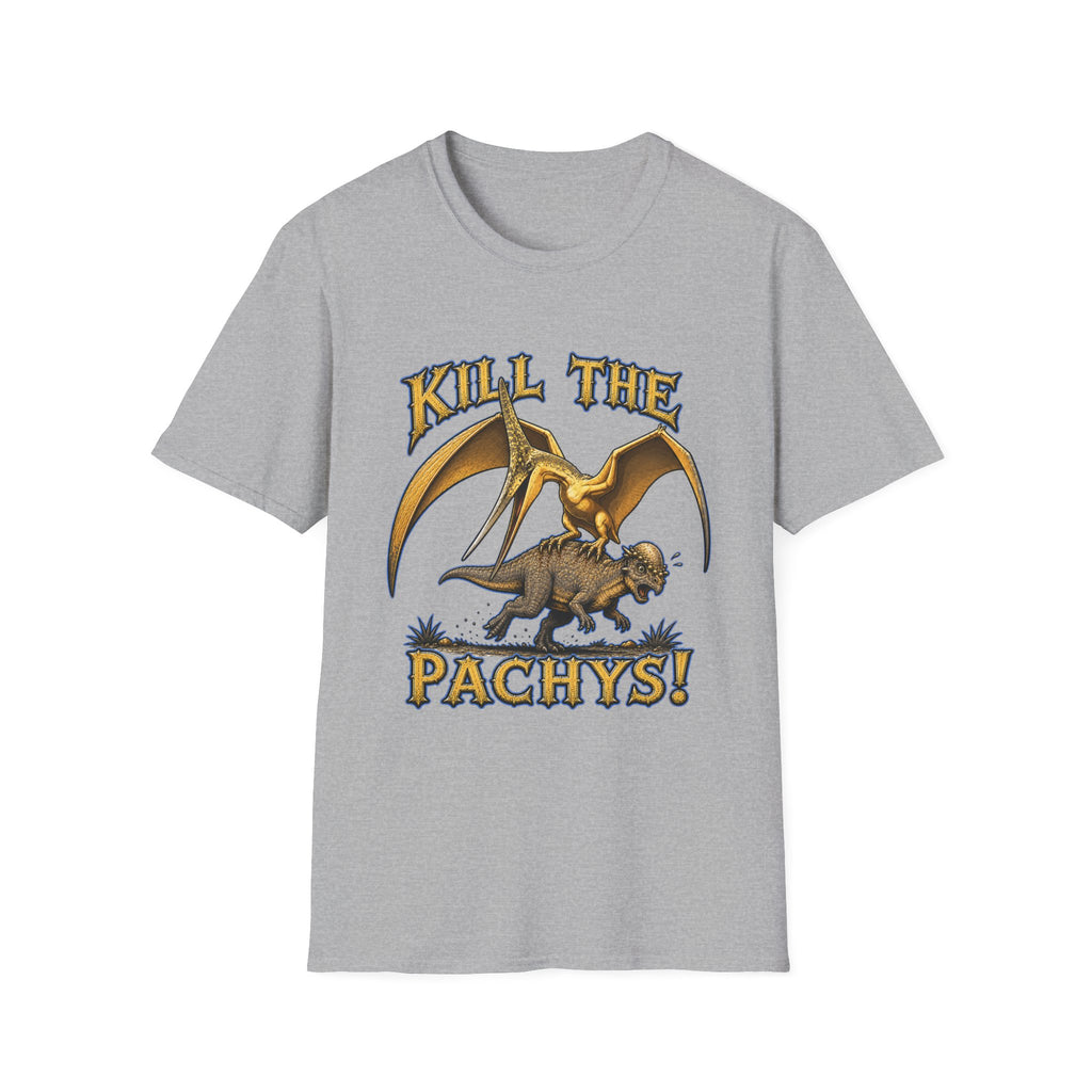 Pachycephalosaurus T-Shirt — "Kill the Pachys!" Sky Father Dinosaur Graphic Tee