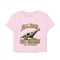 All Hail Sky Father! Crop Tee — Vintage Pteranodon Graphic Baby T‑Shirt