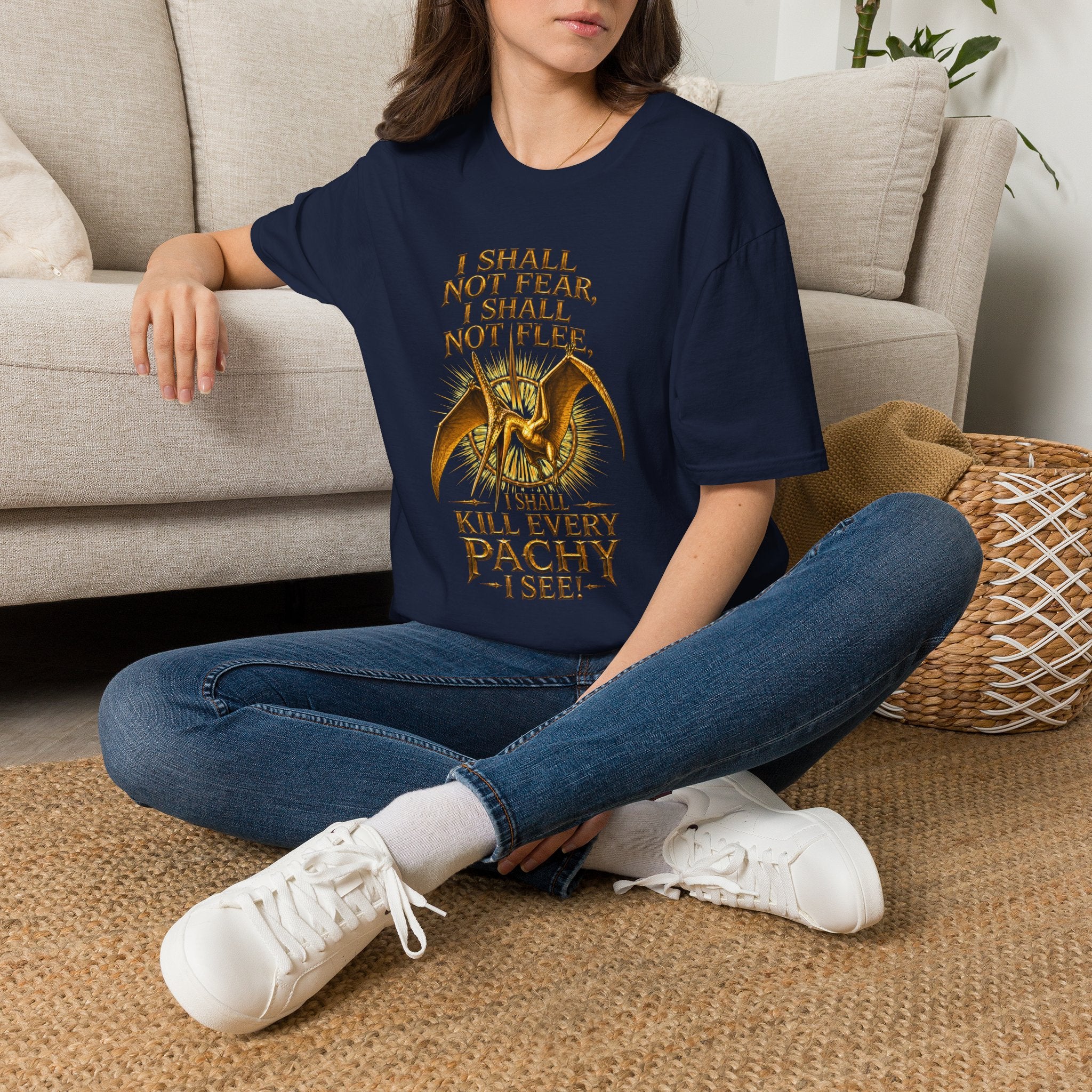 T-Shirt — “I Shall Not Fear, I Shall Not Flee” Sky Father Graphic Tee