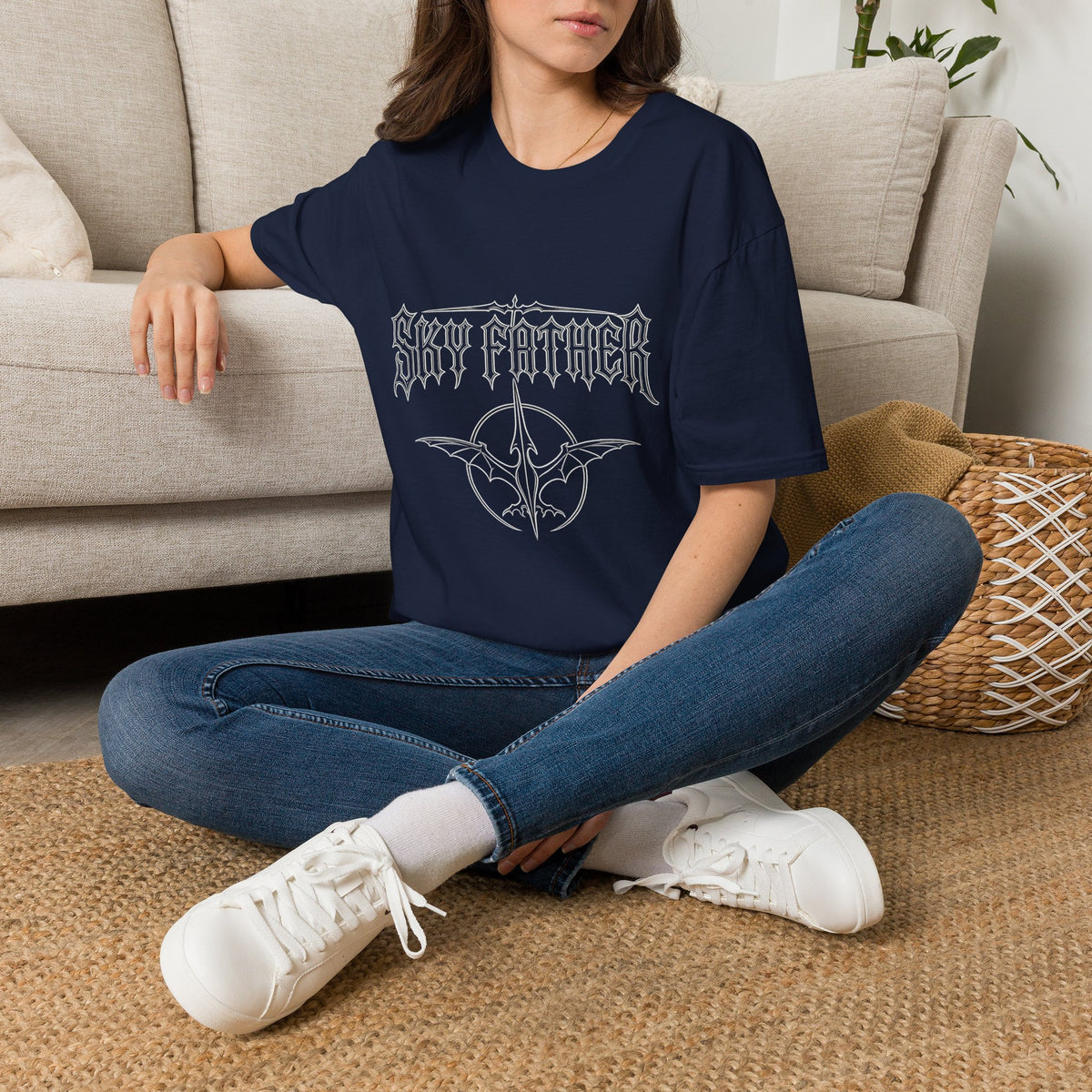 Sky Father T-Shirt — Gothic Band-Style Graphic Tee