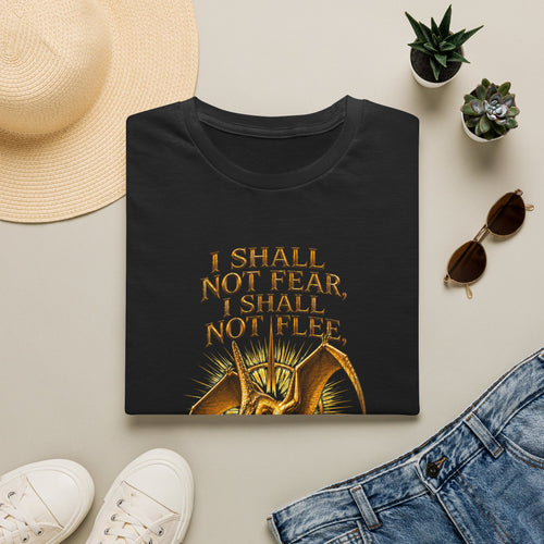 T-Shirt — “I Shall Not Fear, I Shall Not Flee” Sky Father Graphic Tee