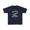 Kids T-Shirt — "All Hail Sky Father!" Pteranodon Skull Graphic Tee (Front & Back)