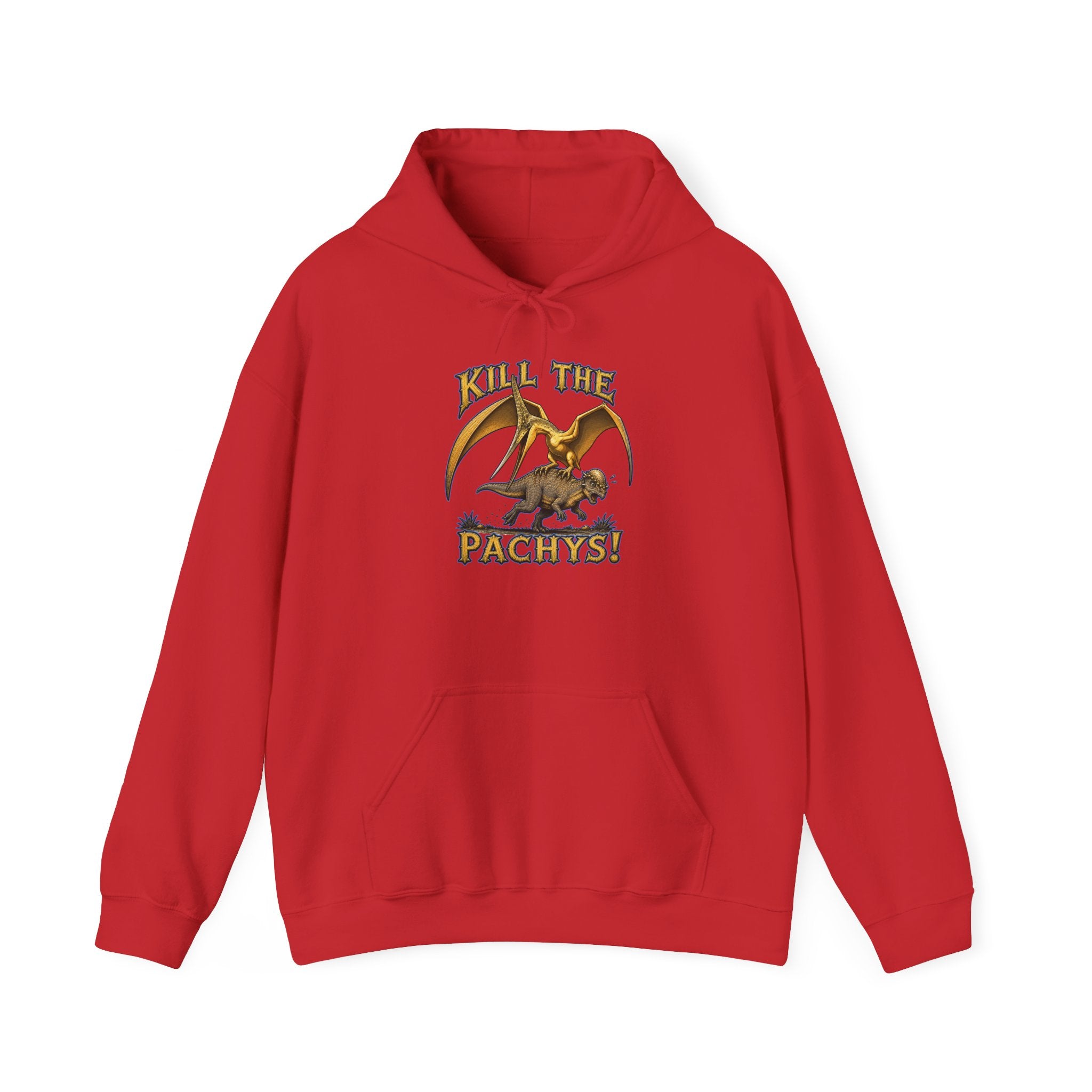 Sky Father Graphic Hoodie — "Kill the Pachys! / All Hail Sky Father!" Retro Dino Streetwear