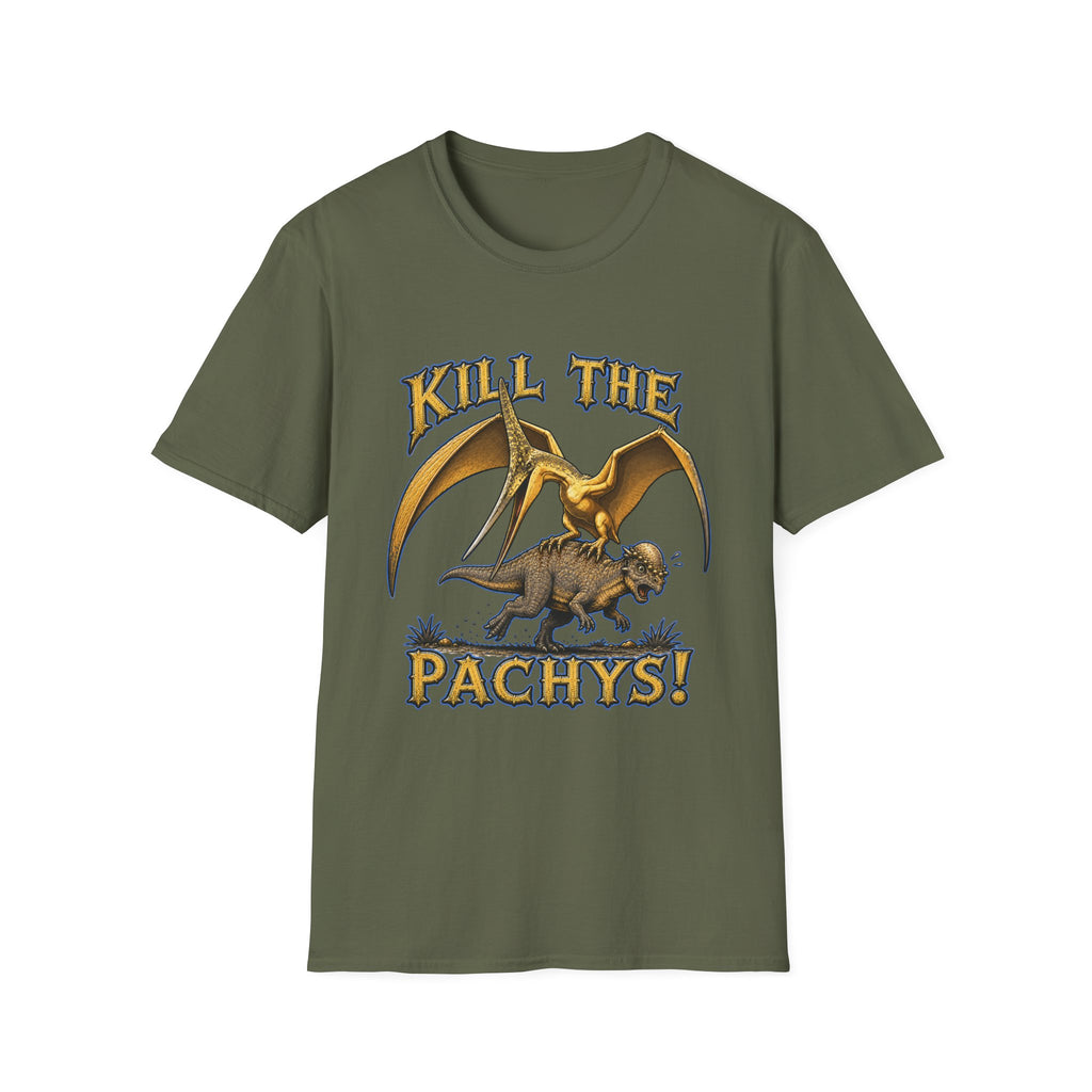Pachycephalosaurus T-Shirt — "Kill the Pachys!" Sky Father Dinosaur Graphic Tee