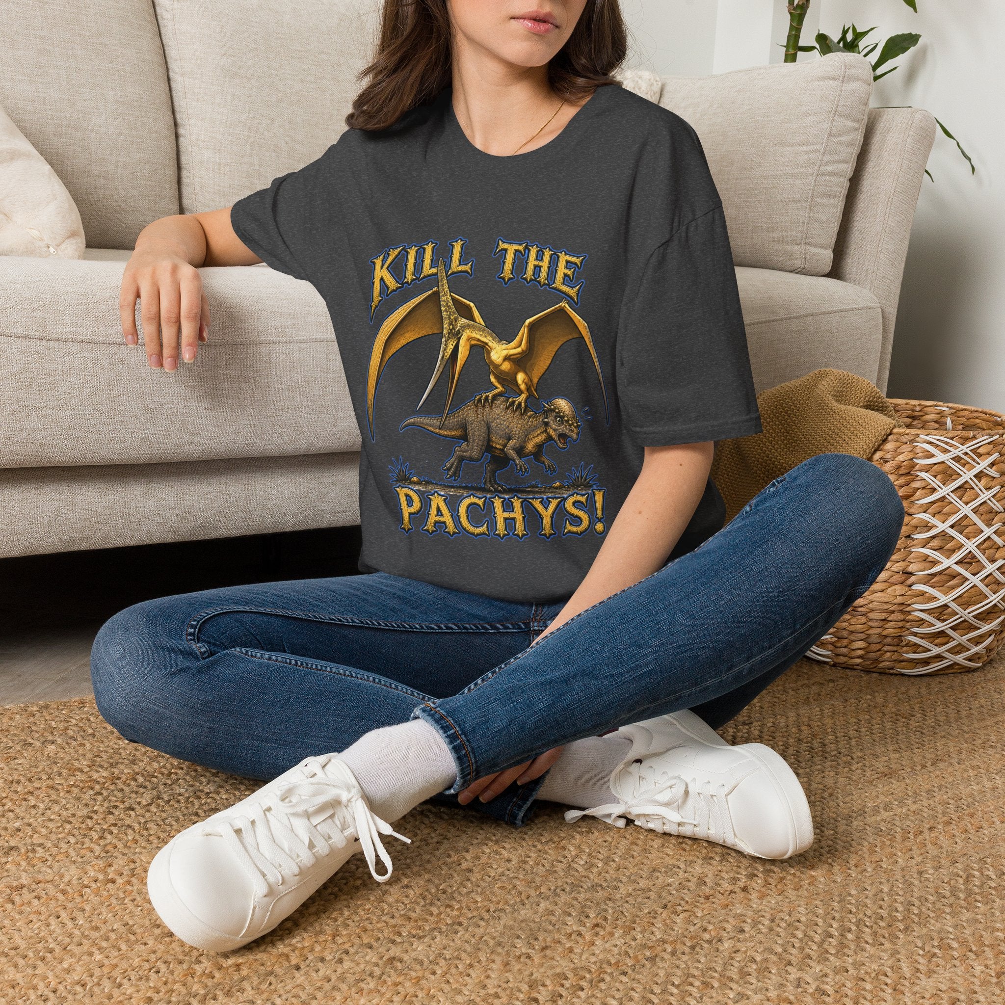 Pachycephalosaurus T-Shirt — "Kill the Pachys!" Sky Father Dinosaur Graphic Tee