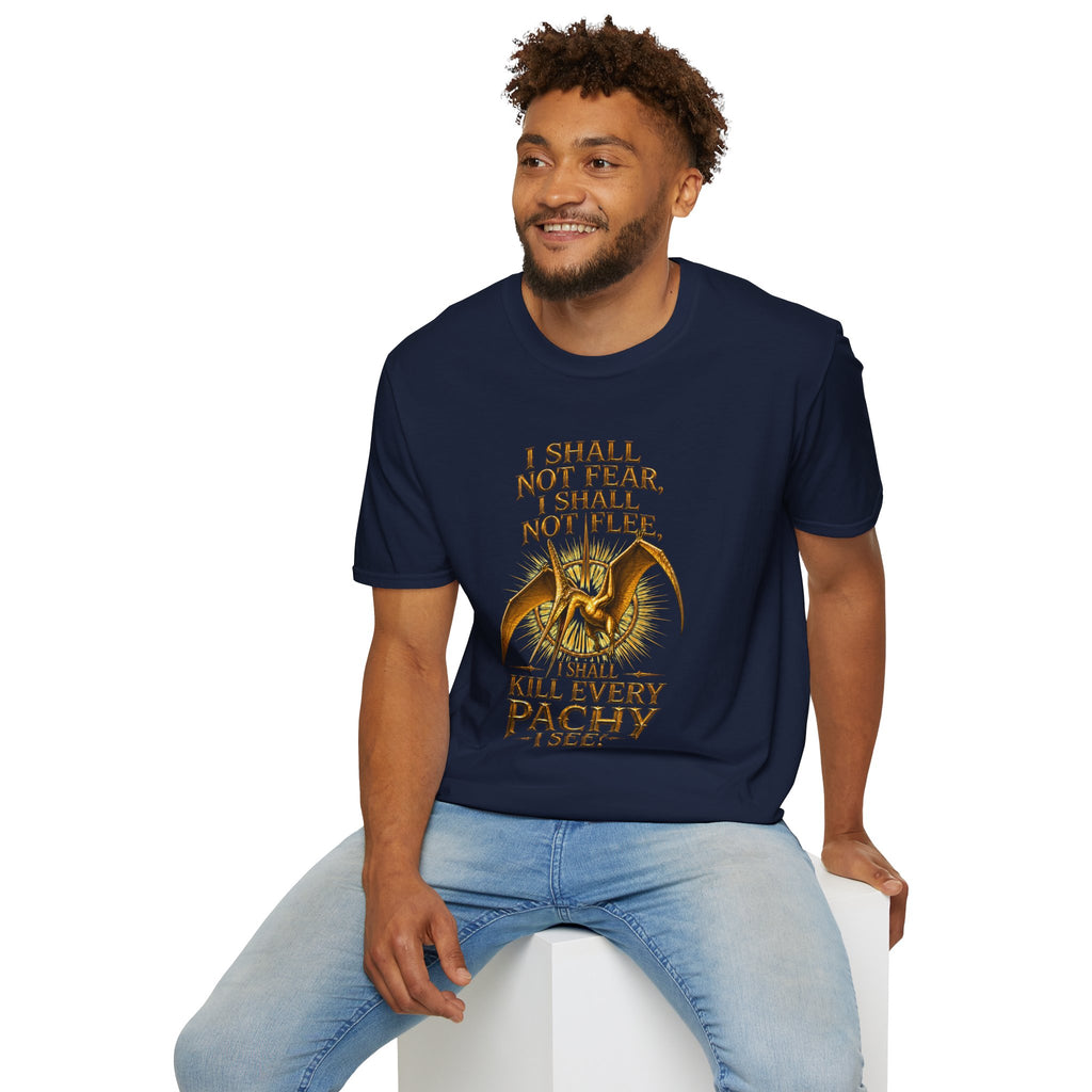 T-Shirt — “I Shall Not Fear, I Shall Not Flee” Sky Father Graphic Tee