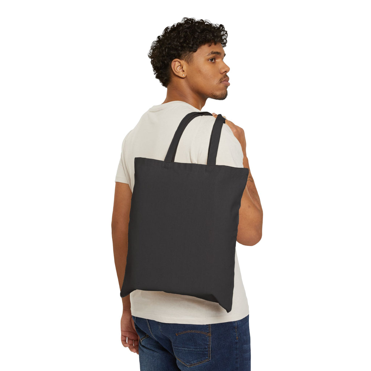 Tote — "Remember To... You, The Plants" Retro Plant Graphic Cotton Canvas Tote