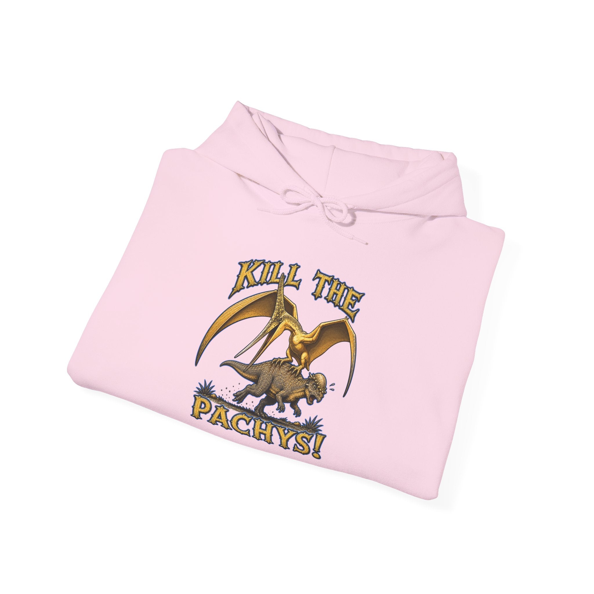 Sky Father Graphic Hoodie — "Kill the Pachys! / All Hail Sky Father!" Retro Dino Streetwear