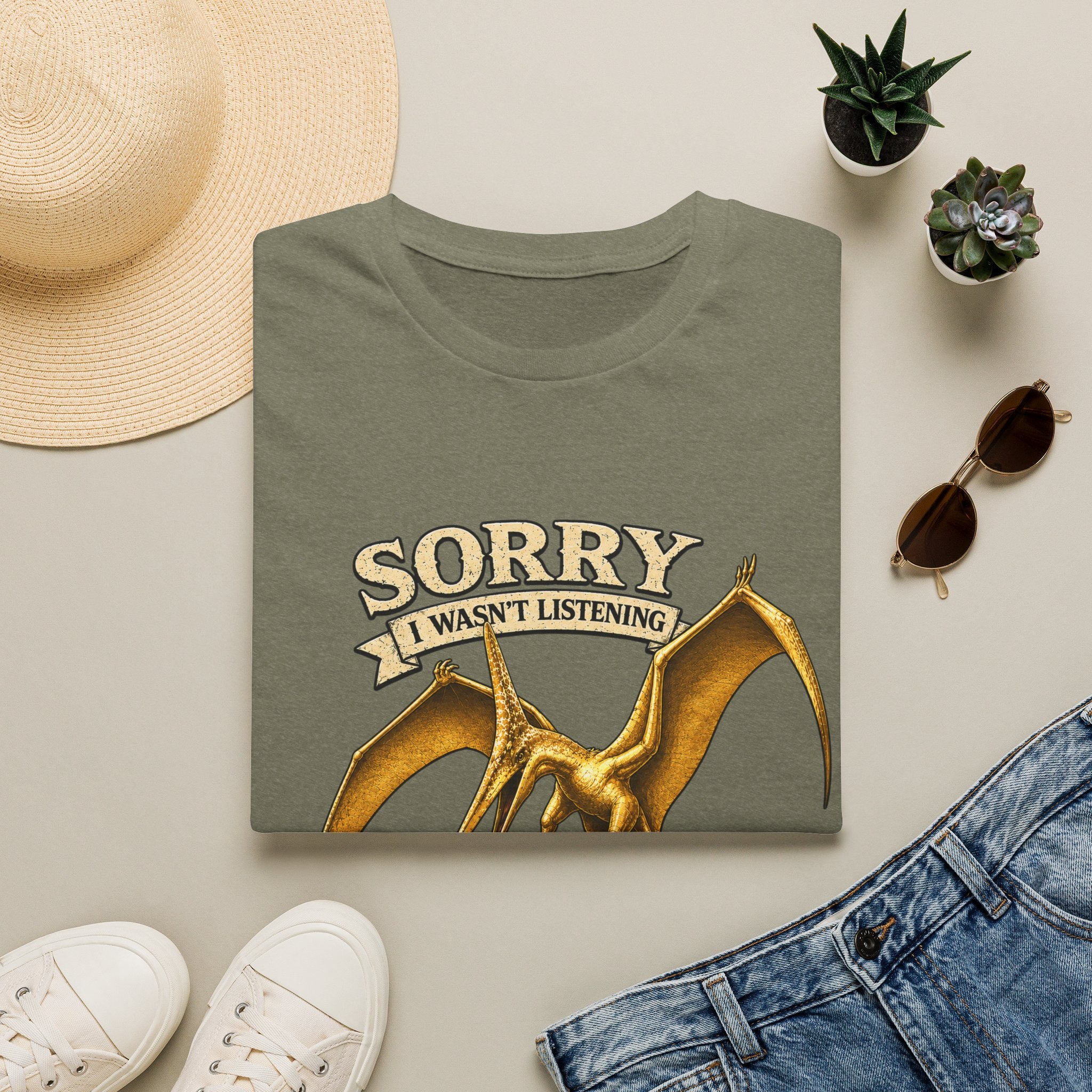 Sorry I Wasn't Listening Pteranodon Shirt | Sky Father Graphic Tee