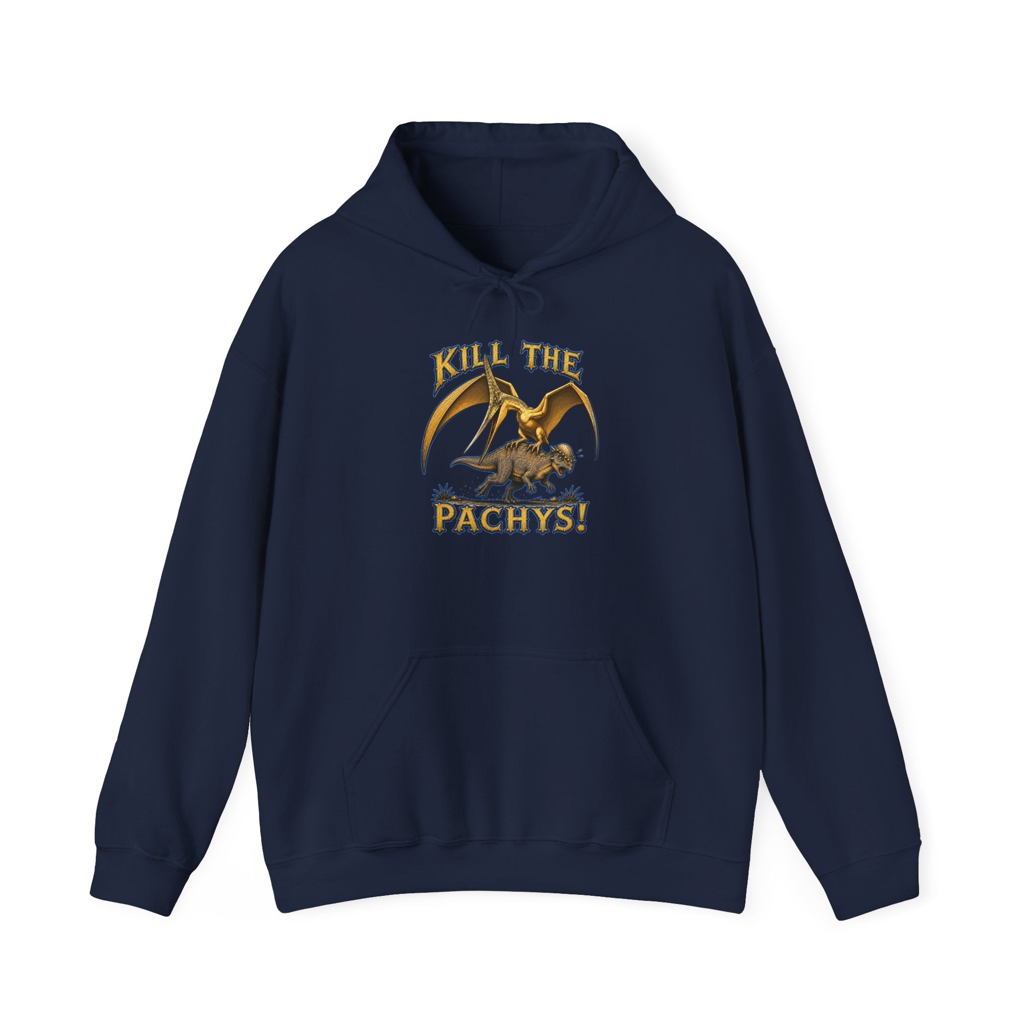 Sky Father Graphic Hoodie — "Kill the Pachys! / All Hail Sky Father!" Retro Dino Streetwear