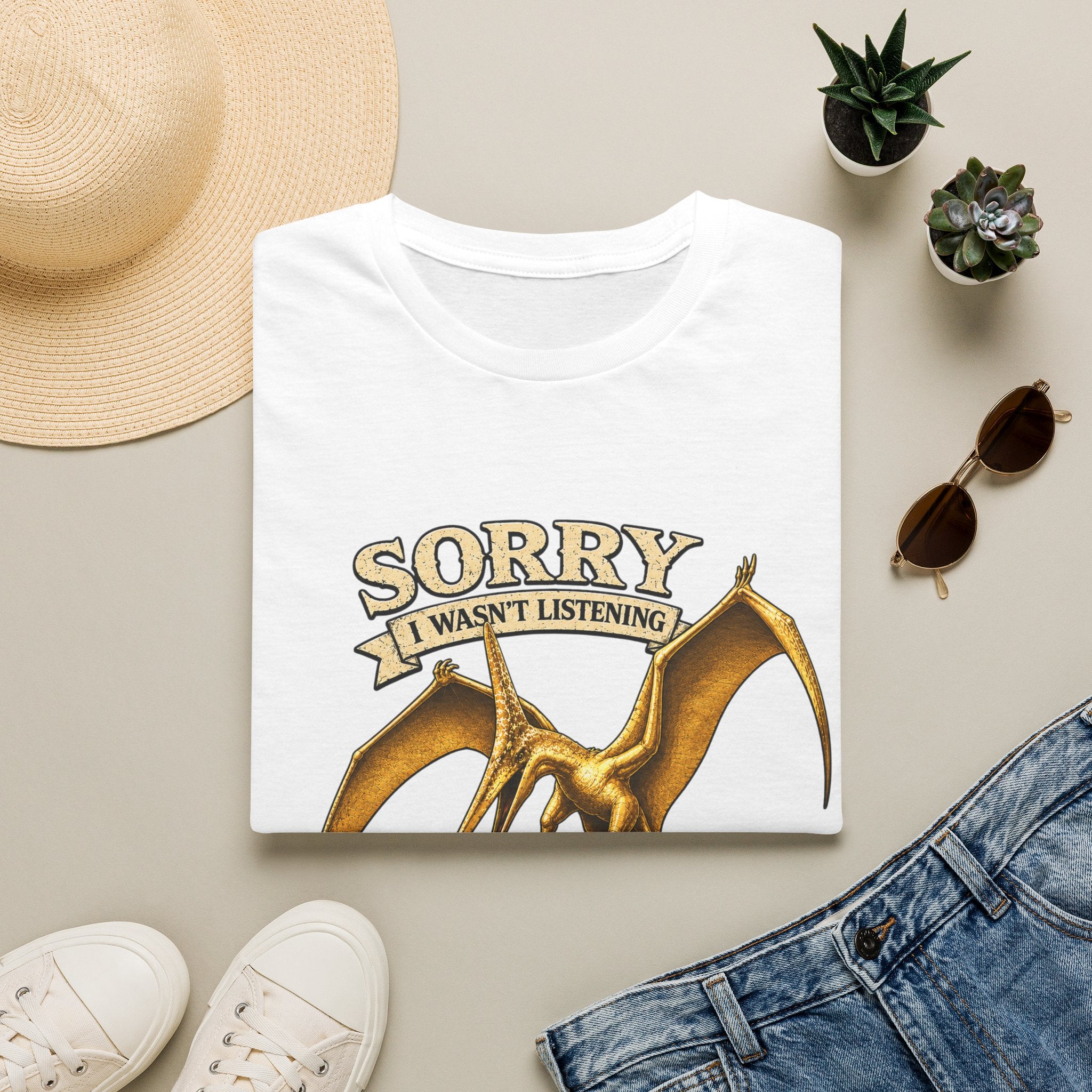 Sorry I Wasn't Listening Pteranodon Shirt | Sky Father Graphic Tee