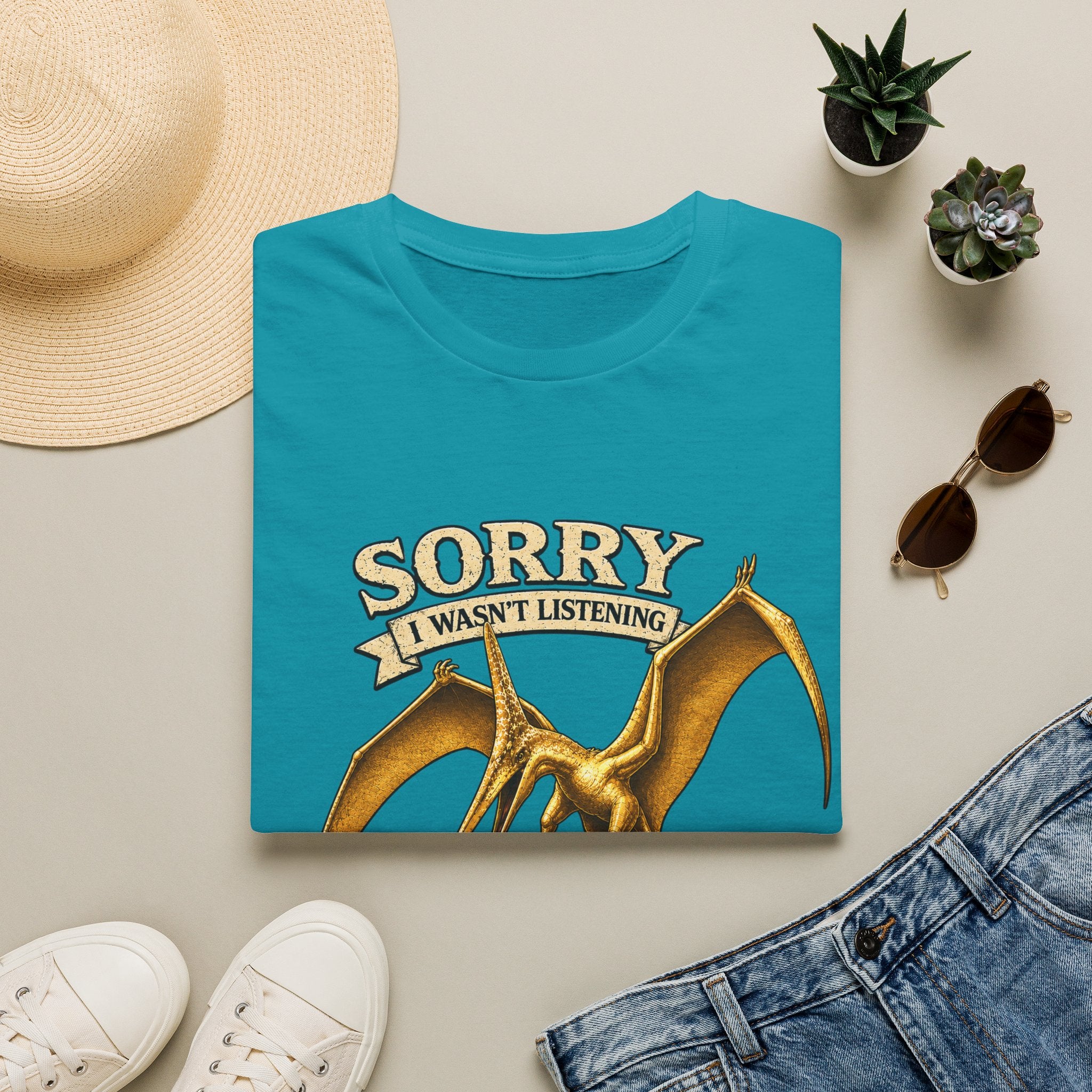 Sorry I Wasn't Listening Pteranodon Shirt | Sky Father Graphic Tee