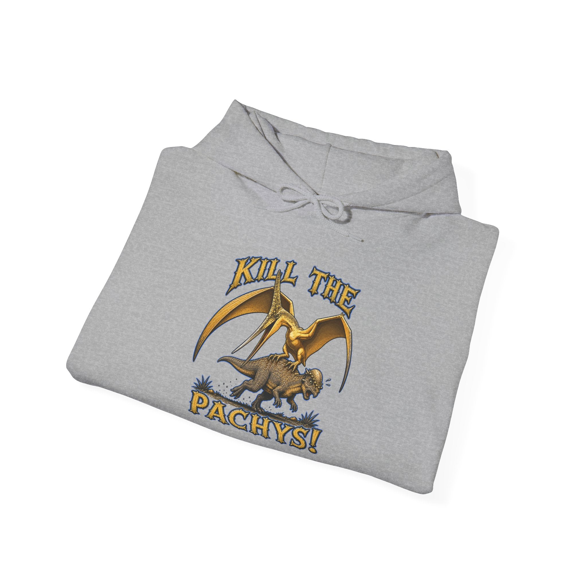 Sky Father Graphic Hoodie — "Kill the Pachys! / All Hail Sky Father!" Retro Dino Streetwear