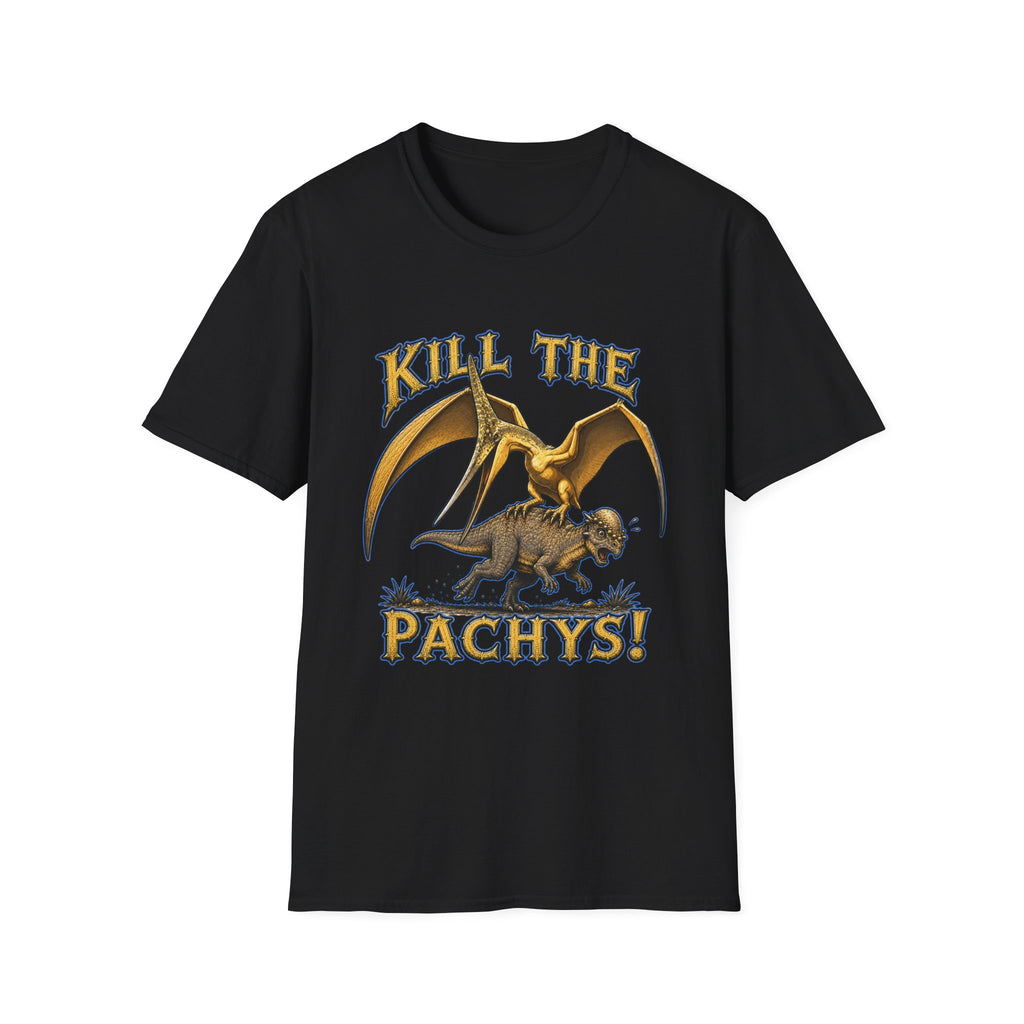Pachycephalosaurus T-Shirt — "Kill the Pachys!" Sky Father Dinosaur Graphic Tee