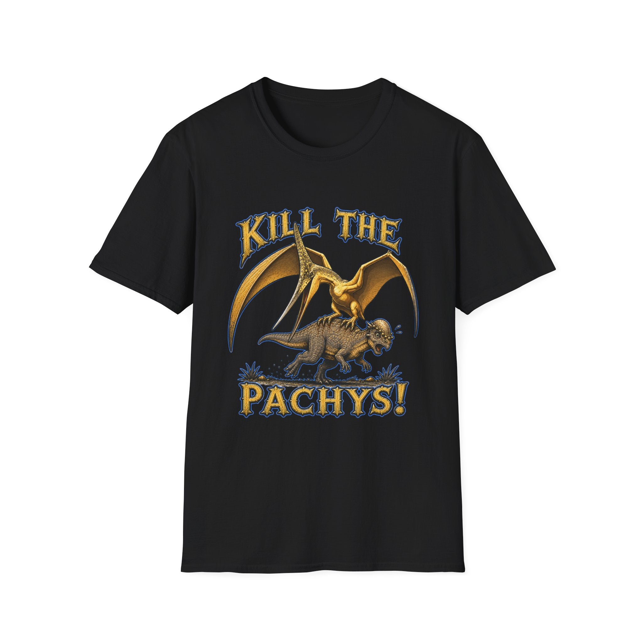 Pachycephalosaurus T-Shirt — "Kill the Pachys!" Sky Father Dinosaur Graphic Tee