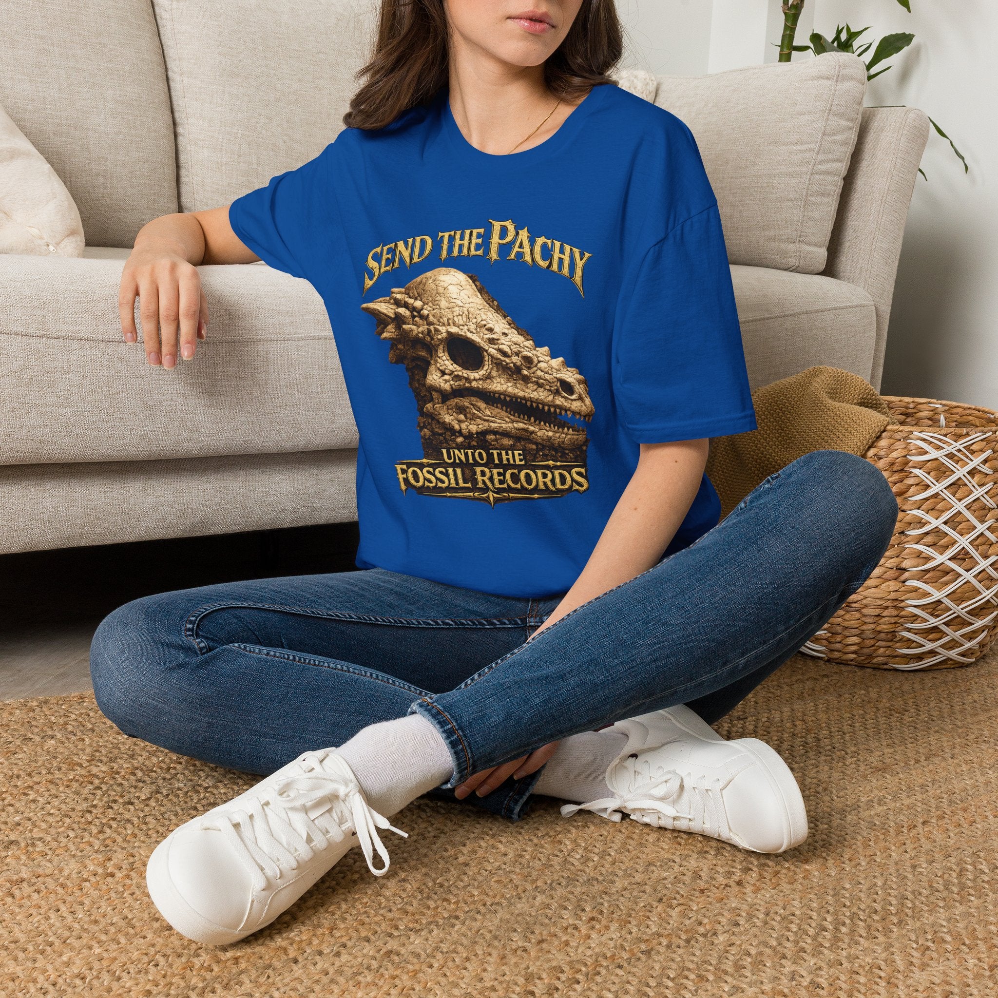 T-Shirt — "Send The Pachy unto the Fossil Records" Pachy Skull