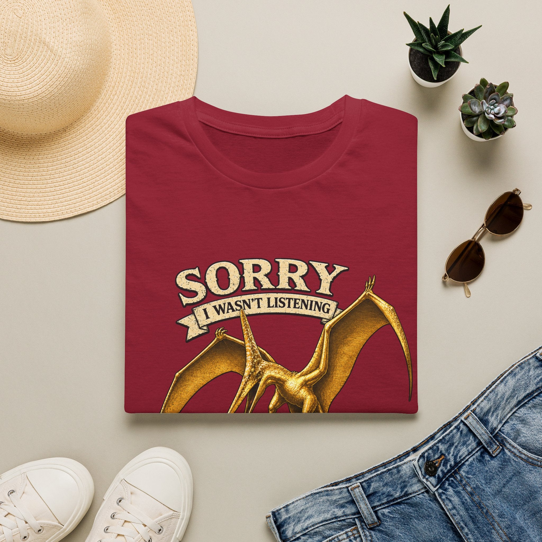 Sorry I Wasn't Listening Pteranodon Shirt | Sky Father Graphic Tee