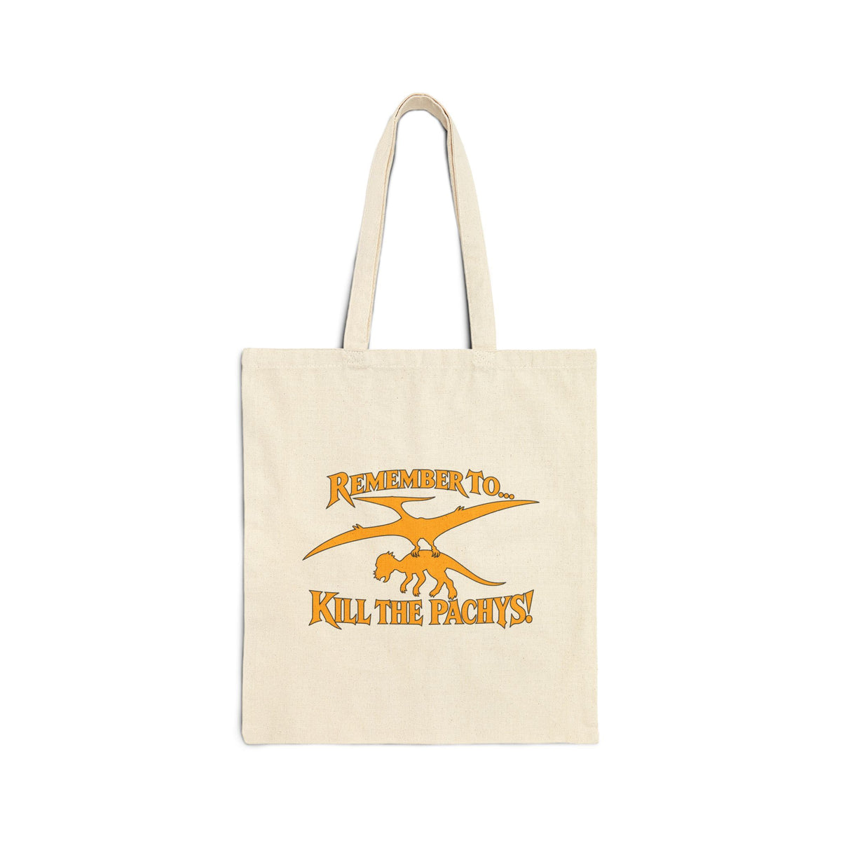 Tote — "Remember To... You, The Plants" Retro Plant Graphic Cotton Canvas Tote