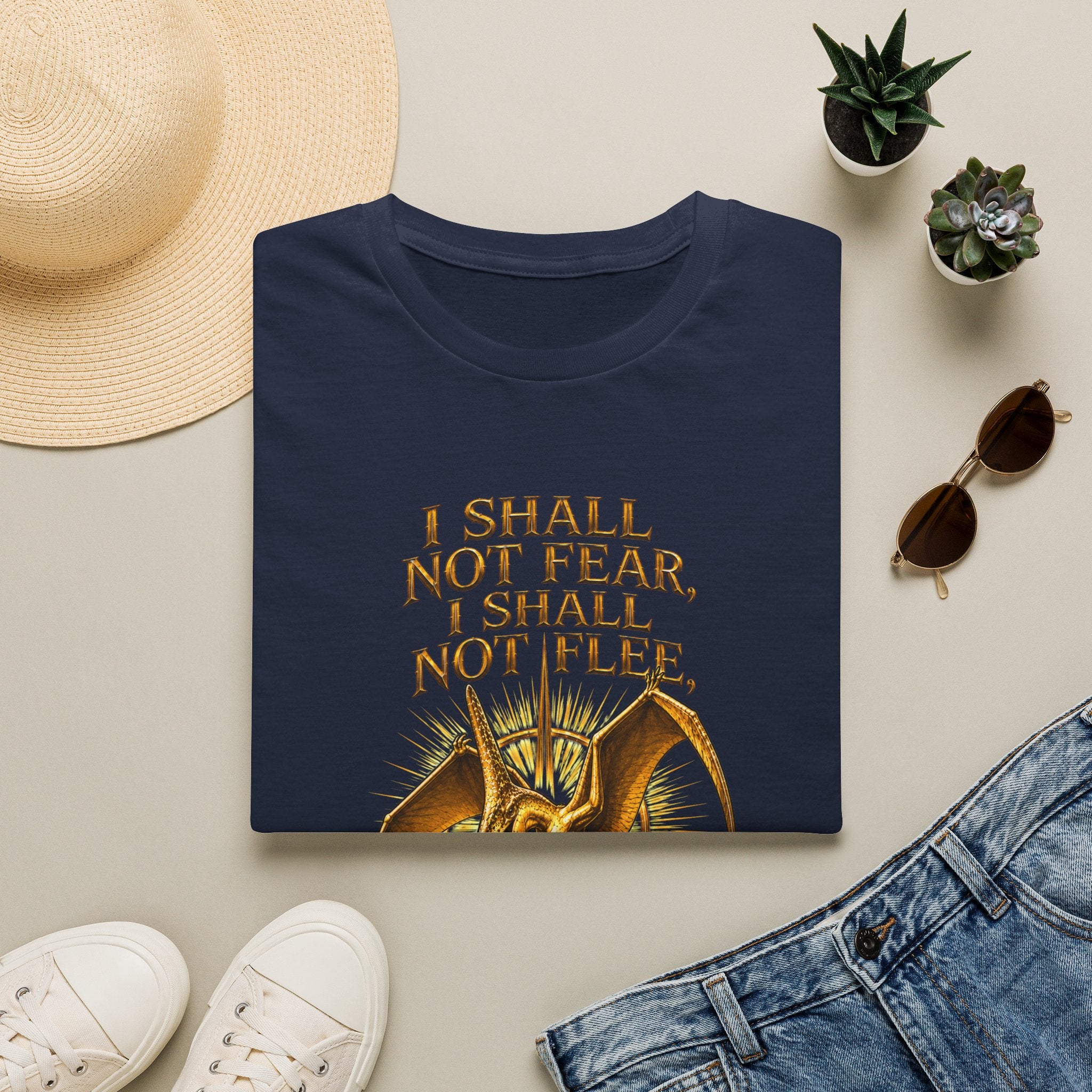 T-Shirt — “I Shall Not Fear, I Shall Not Flee” Sky Father Graphic Tee