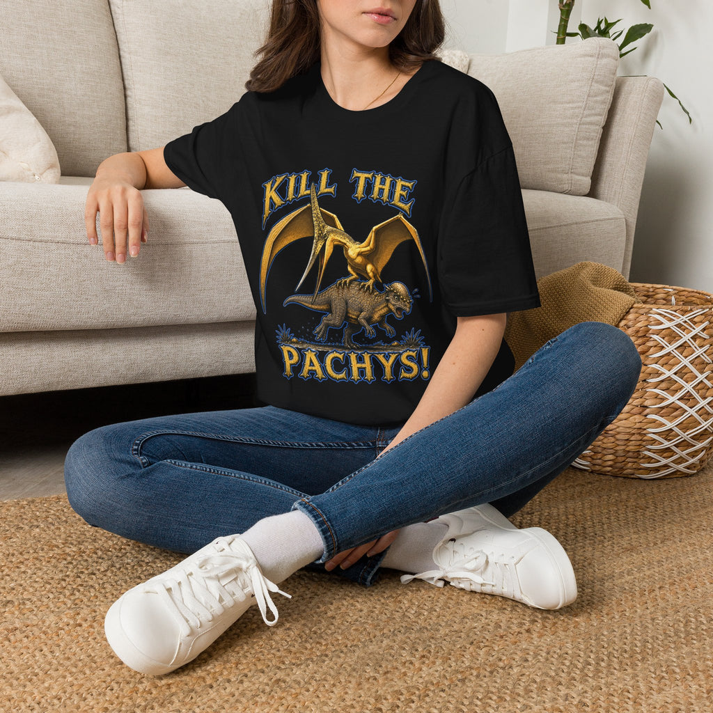 Pachycephalosaurus T-Shirt — "Kill the Pachys!" Sky Father Dinosaur Graphic Tee