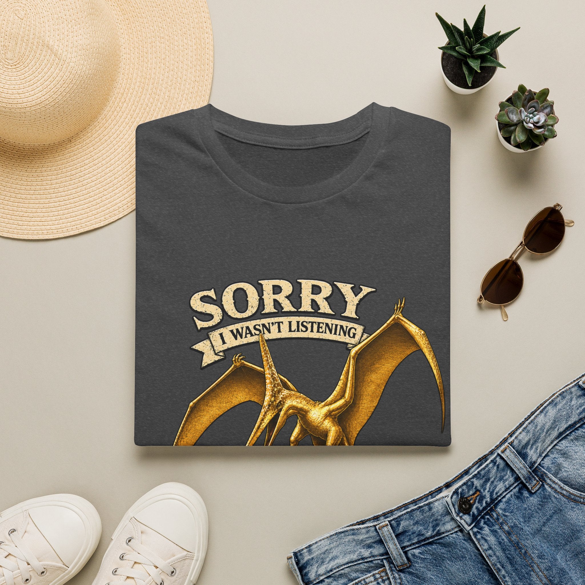 Sorry I Wasn't Listening Pteranodon Shirt | Sky Father Graphic Tee