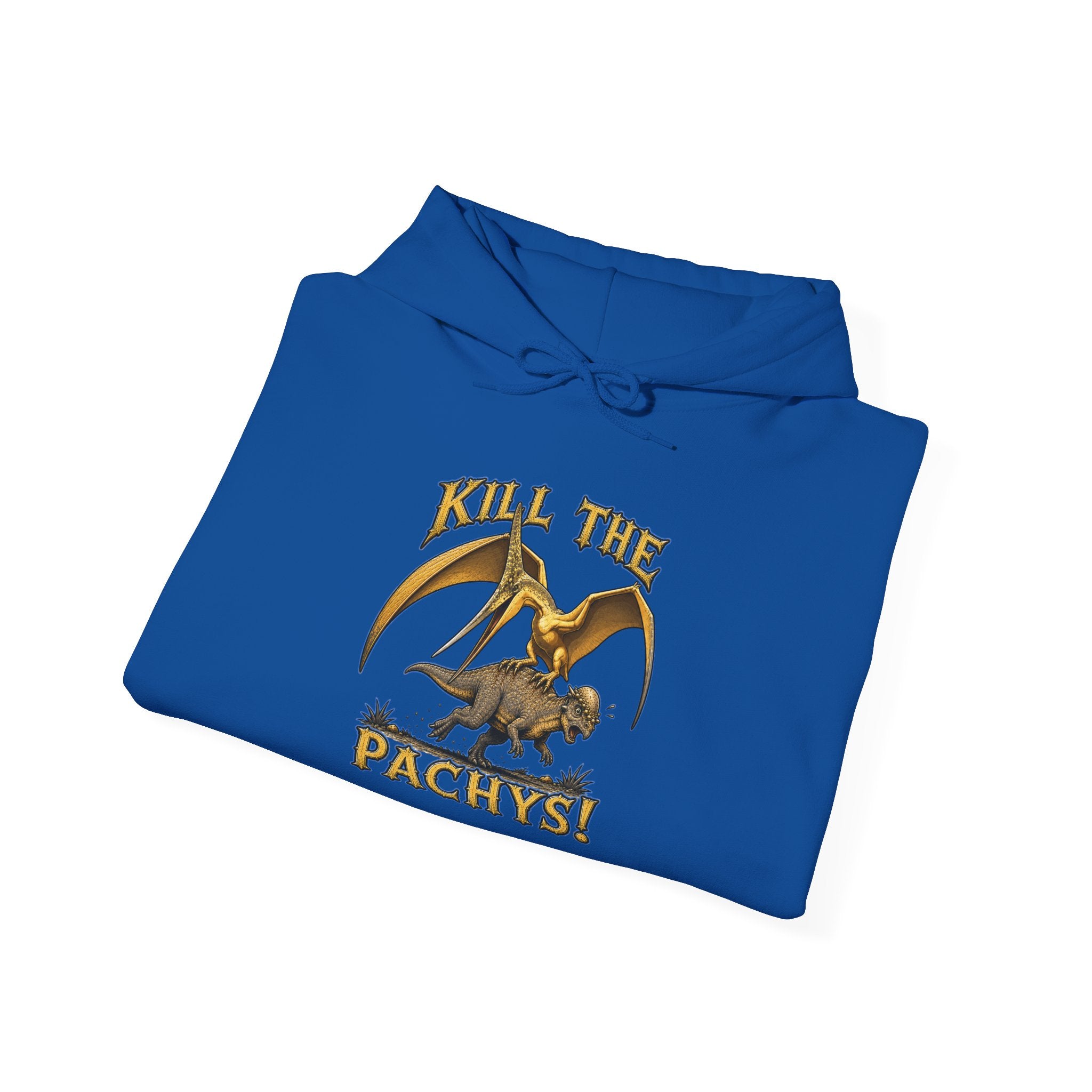 Sky Father Graphic Hoodie — "Kill the Pachys! / All Hail Sky Father!" Retro Dino Streetwear