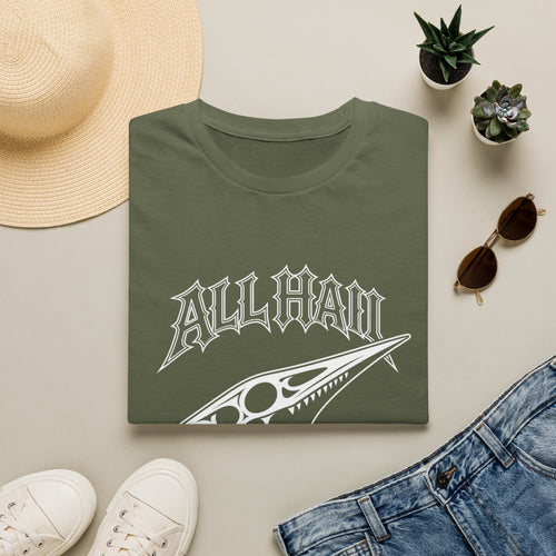 All Hail Sky Father T-Shirt — "All Hail Sky Father" Dinosaur Graphic Tee