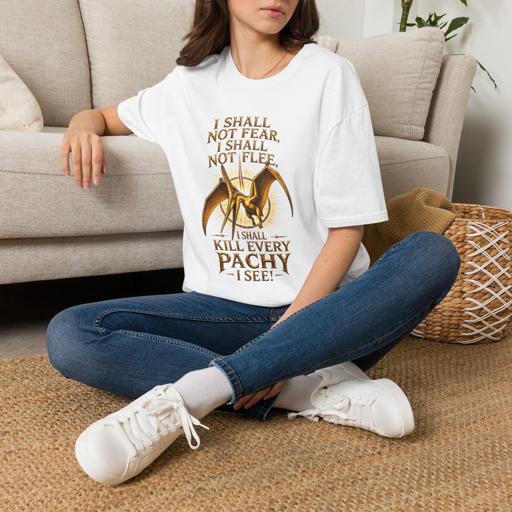 T-Shirt — “I Shall Not Fear, I Shall Not Flee” Sky Father Graphic Tee