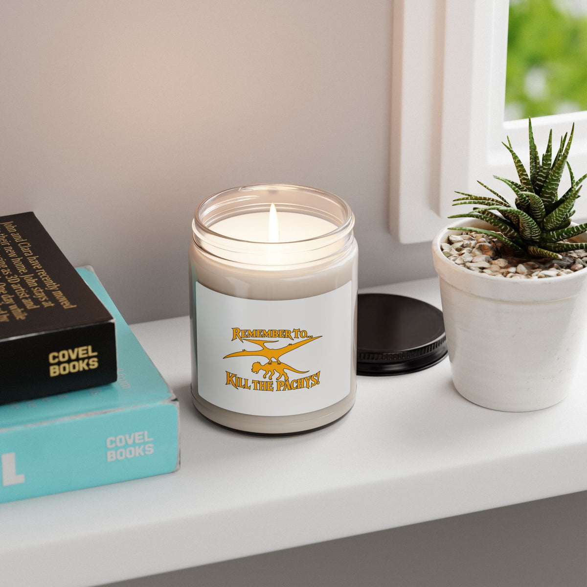 Soy Candle — "Remember to Kill the Pachys" Scented 9oz