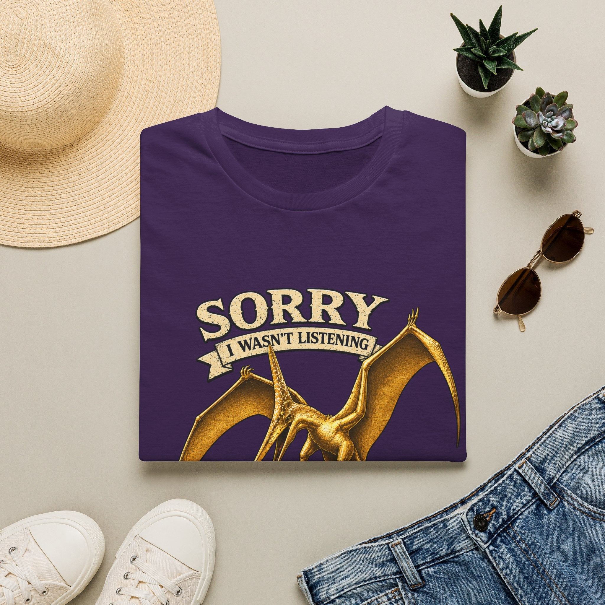 Sorry I Wasn't Listening Pteranodon Shirt | Sky Father Graphic Tee