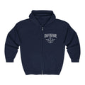 Sky Father Zip Hoodie — Retro Sky Father Graphic Full-Zip Sweatshirt