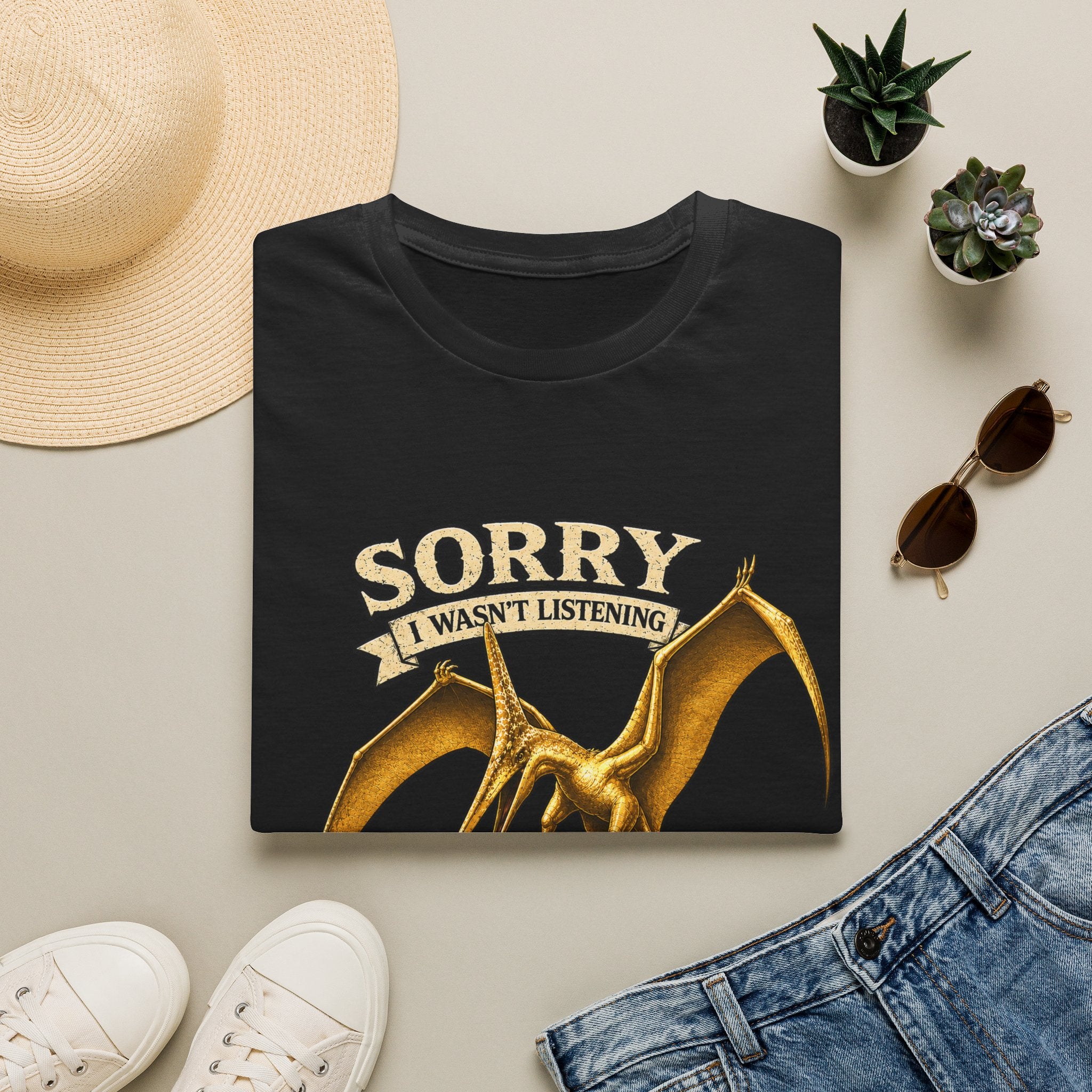 Sorry I Wasn't Listening Pteranodon Shirt | Sky Father Graphic Tee