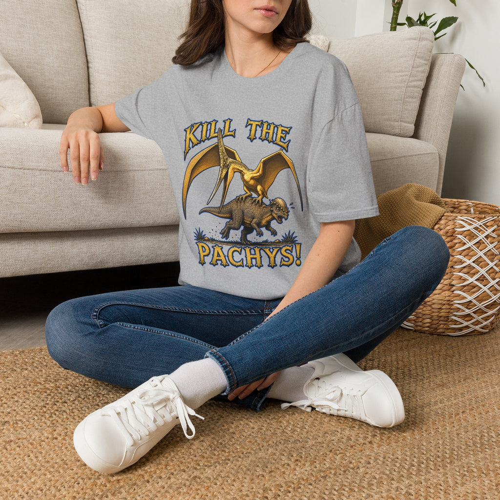 Pachycephalosaurus T-Shirt — "Kill the Pachys!" Sky Father Dinosaur Graphic Tee