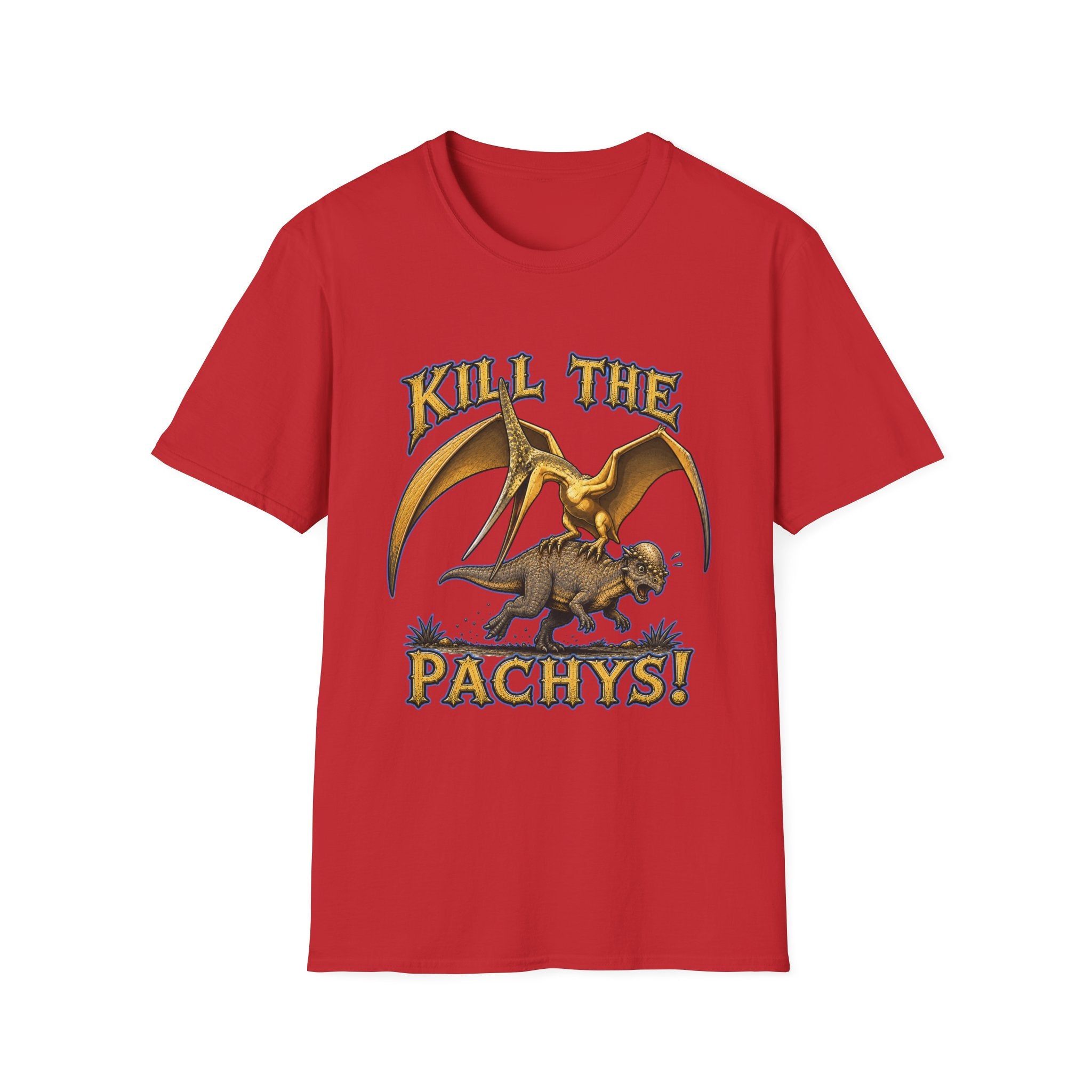 Pachycephalosaurus T-Shirt — "Kill the Pachys!" Sky Father Dinosaur Graphic Tee
