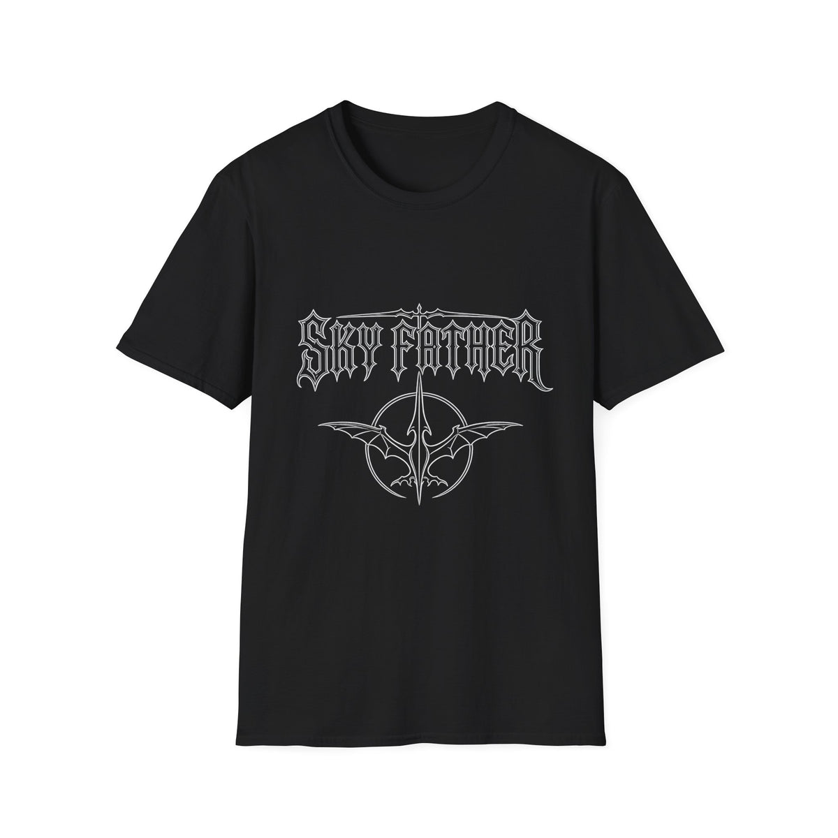 Sky Father T-Shirt — Gothic Band-Style Graphic Tee